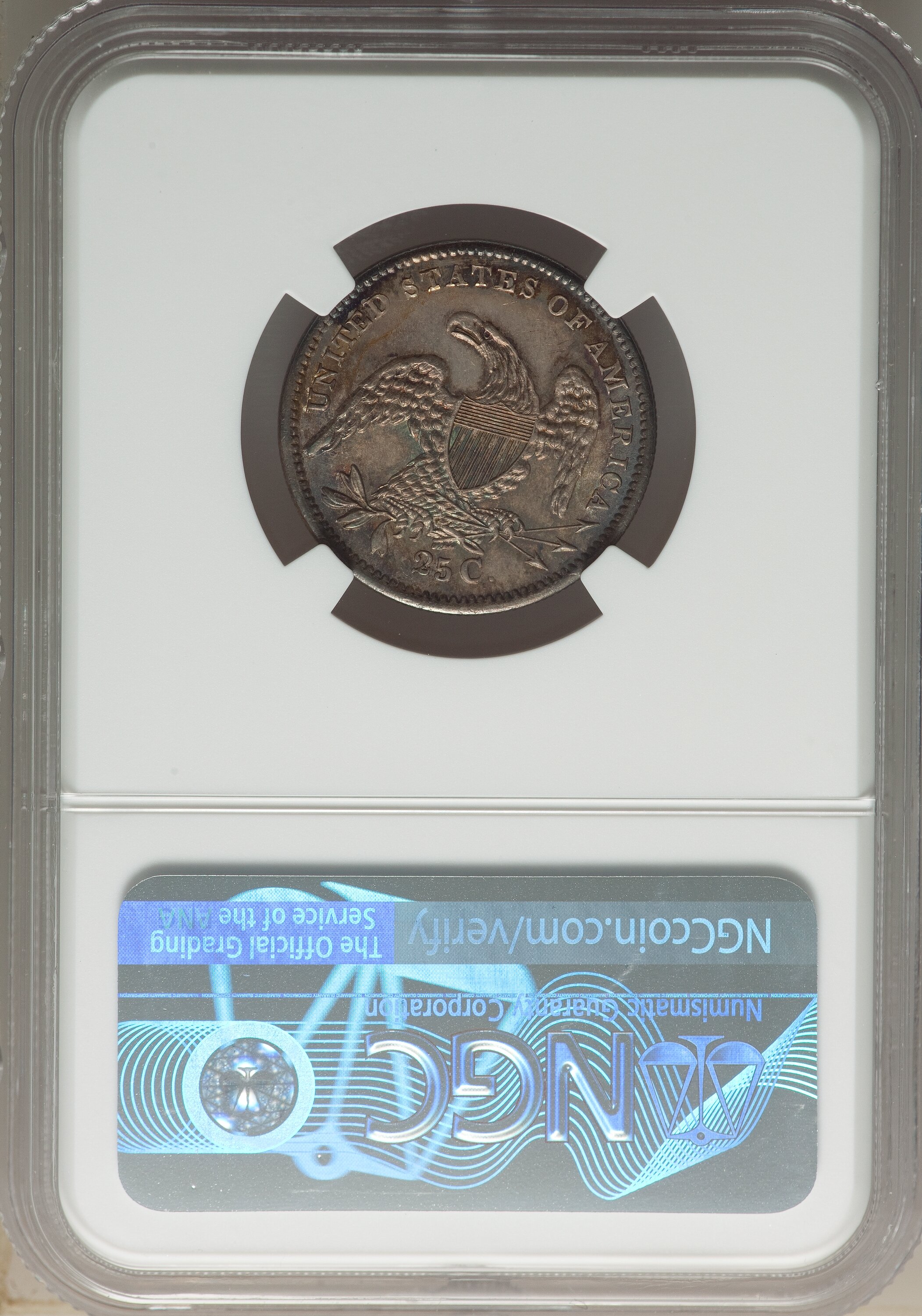 1834 25c B-2 VF20 CAC thumbnail 21