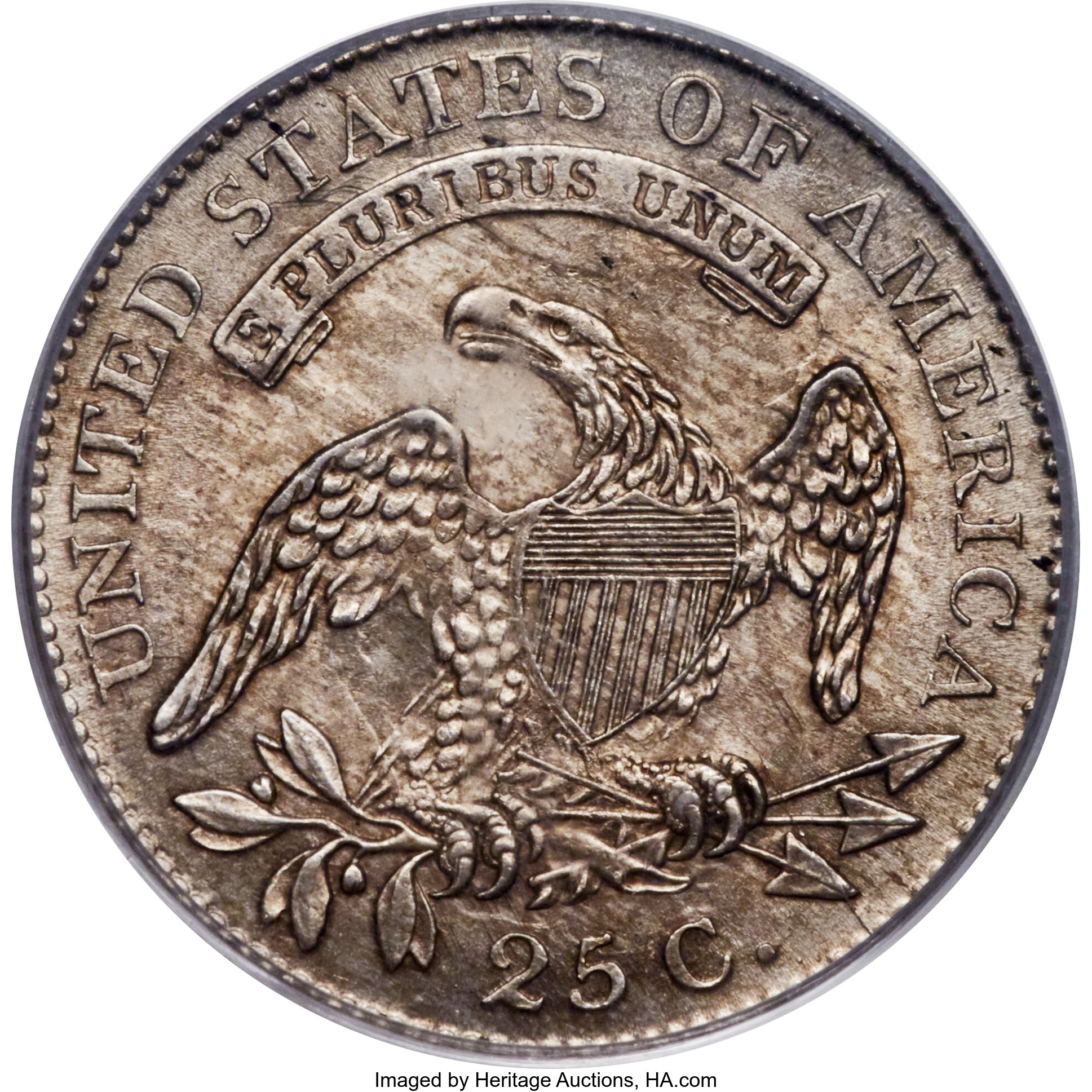 1818/5 25c Overdate, B-3 MS64 thumbnail 8