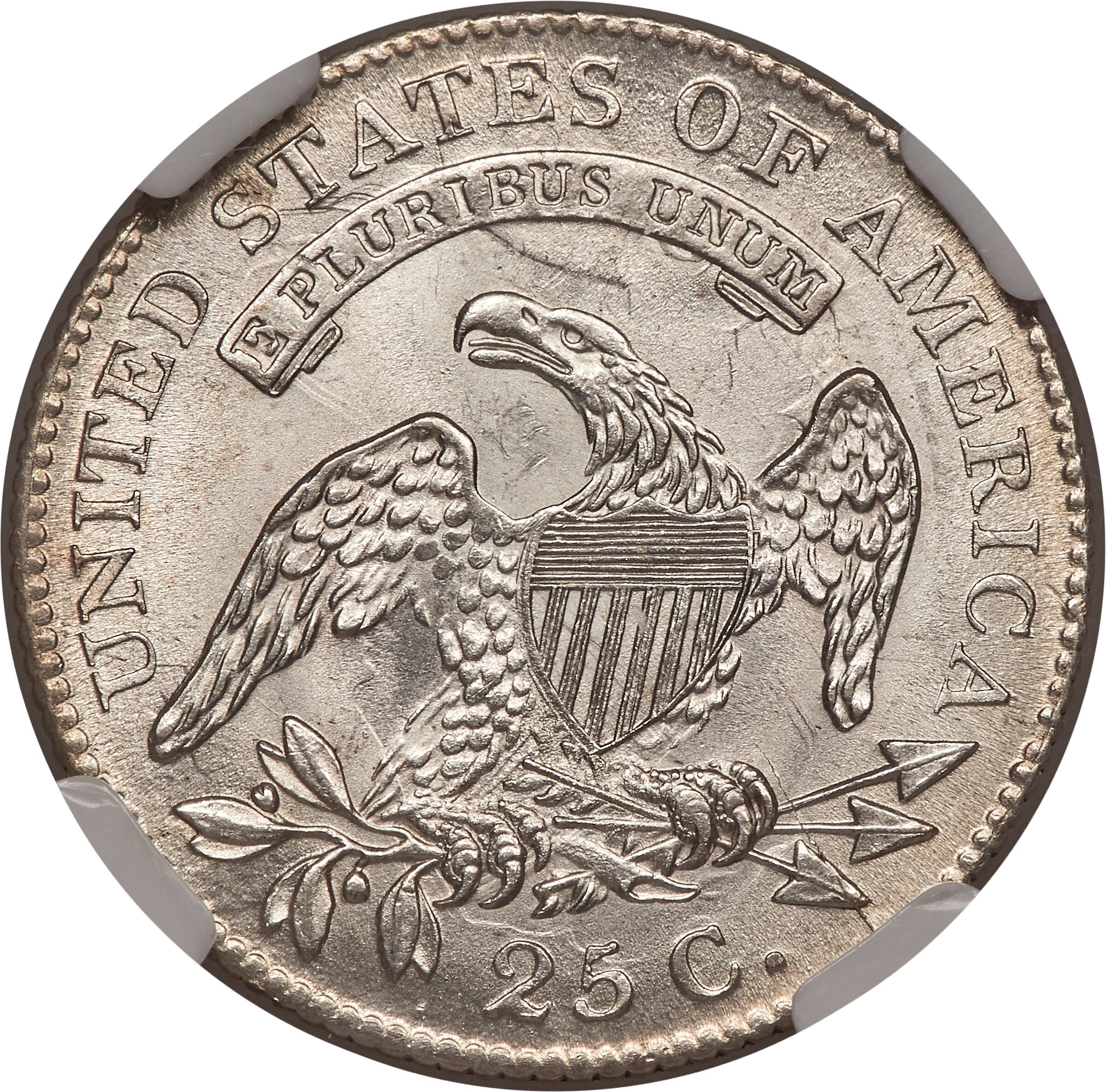 1818/5 25c Overdate, B-3 MS65 thumbnail 6
