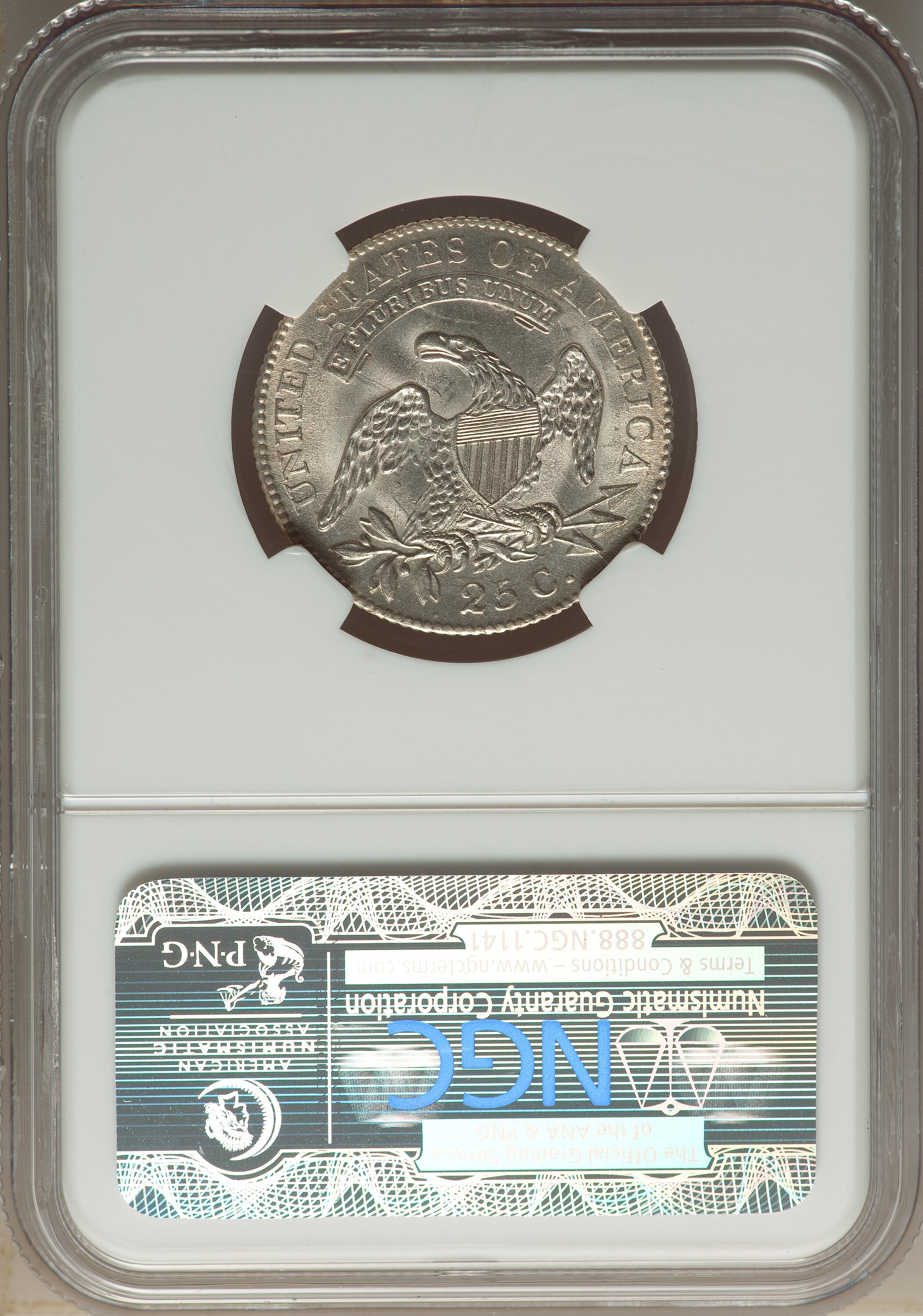 1818/5 25c Overdate, B-3 MS65 thumbnail 8