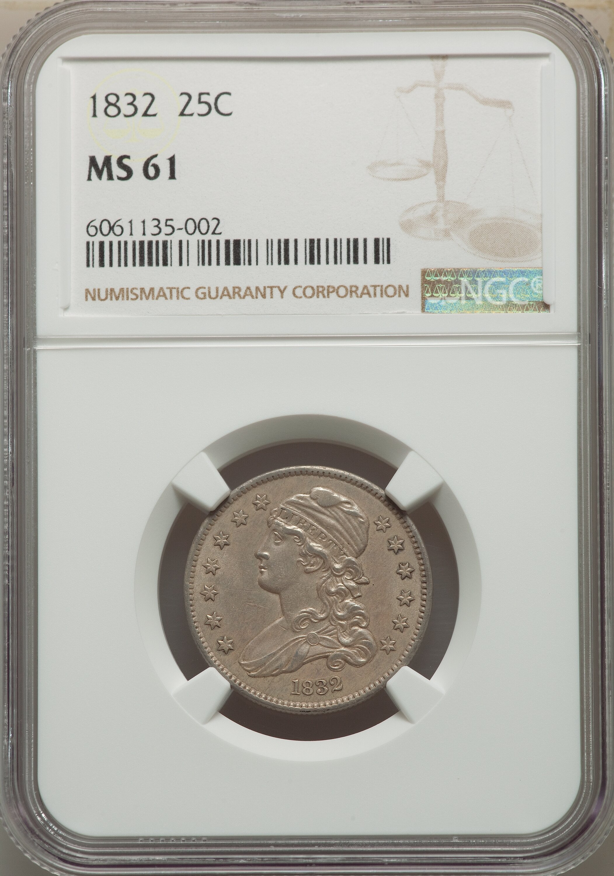 1832 25c MS61 thumbnail 4