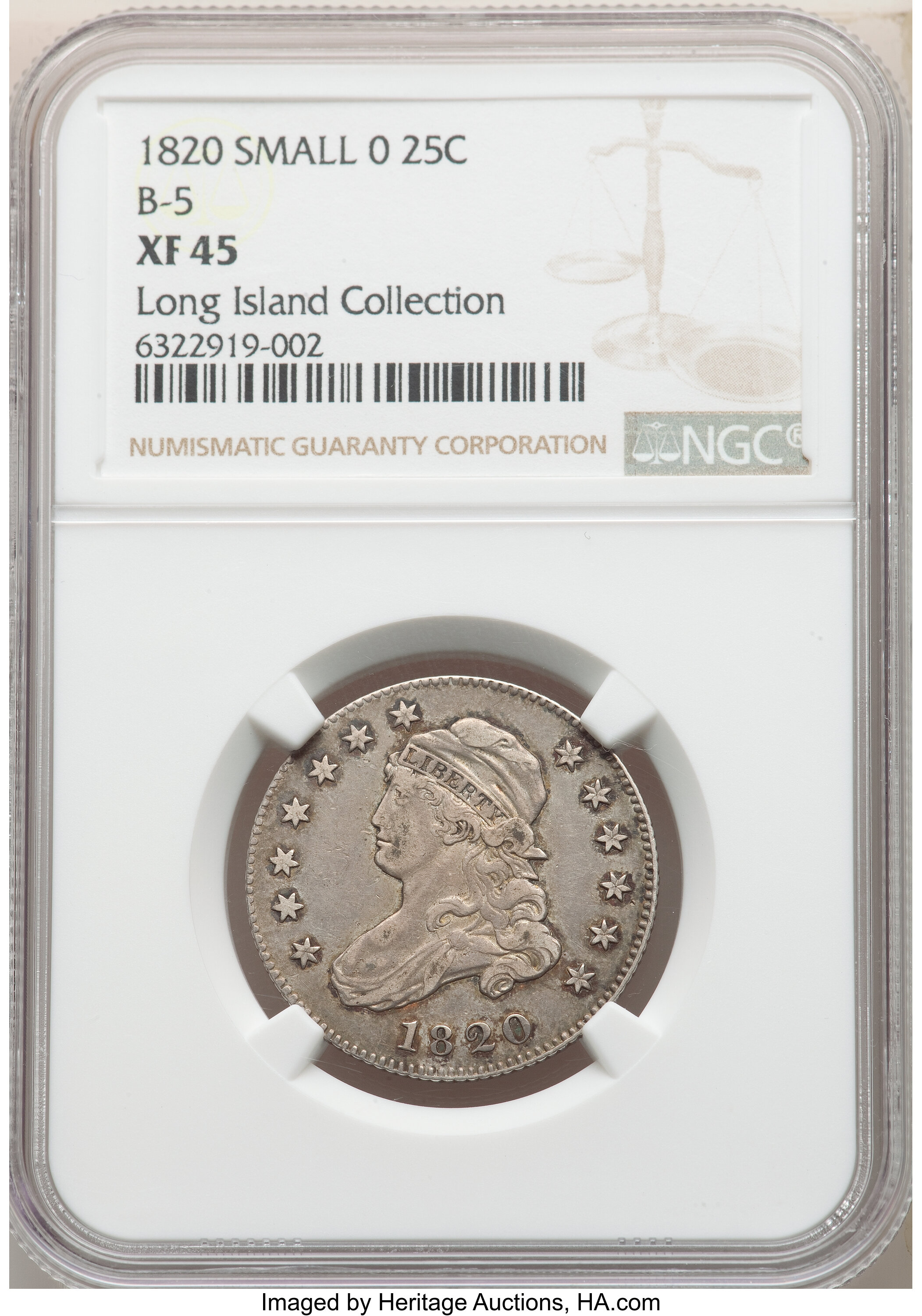 1820 25c Small 0 MS60 thumbnail 20