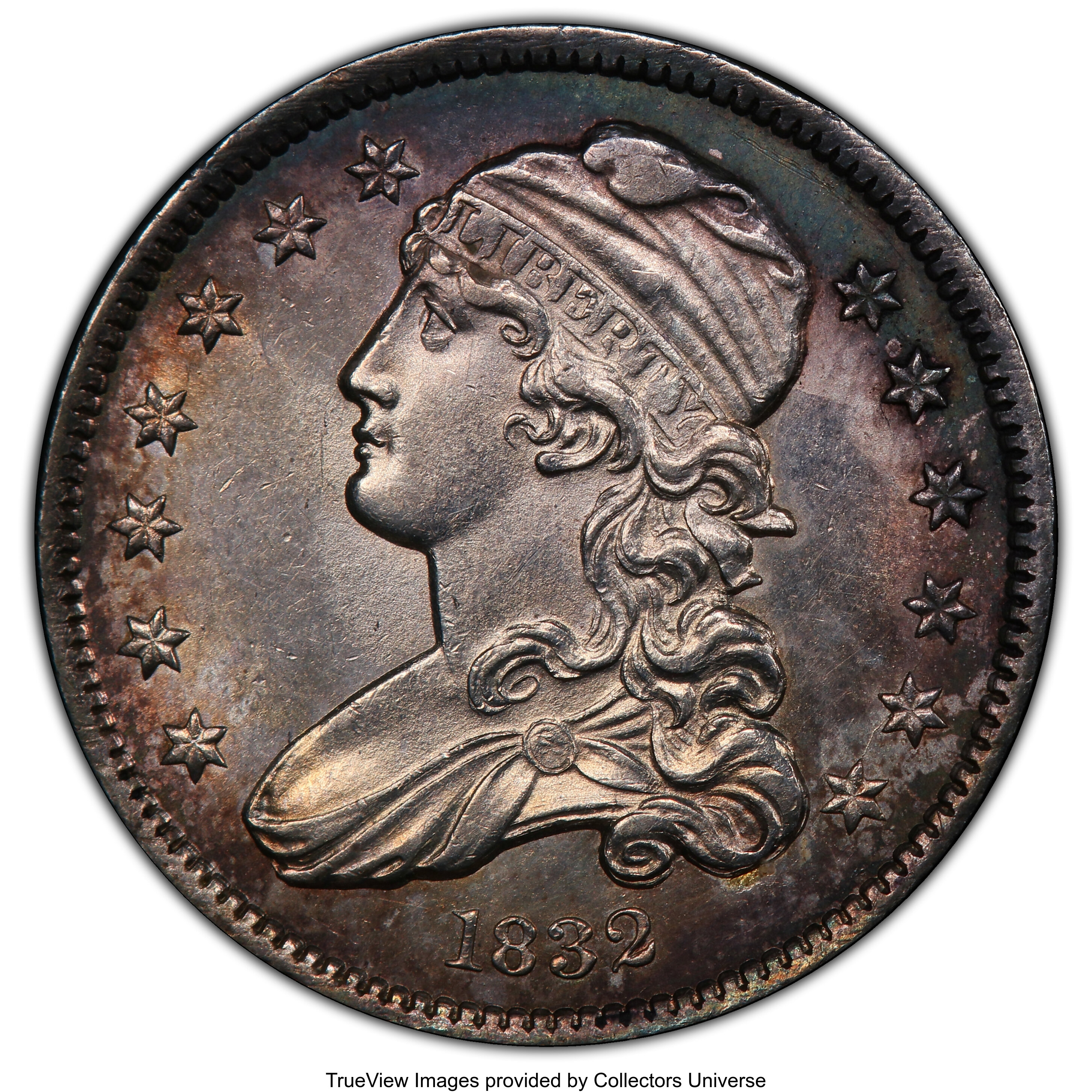 1832 25C B-2, R.2, MS62 PCGS. PCGS Population: (0/2 and 0/0+). NGC Census: (2/4 and 0/0+). MS62. Mintage 320,000. ...