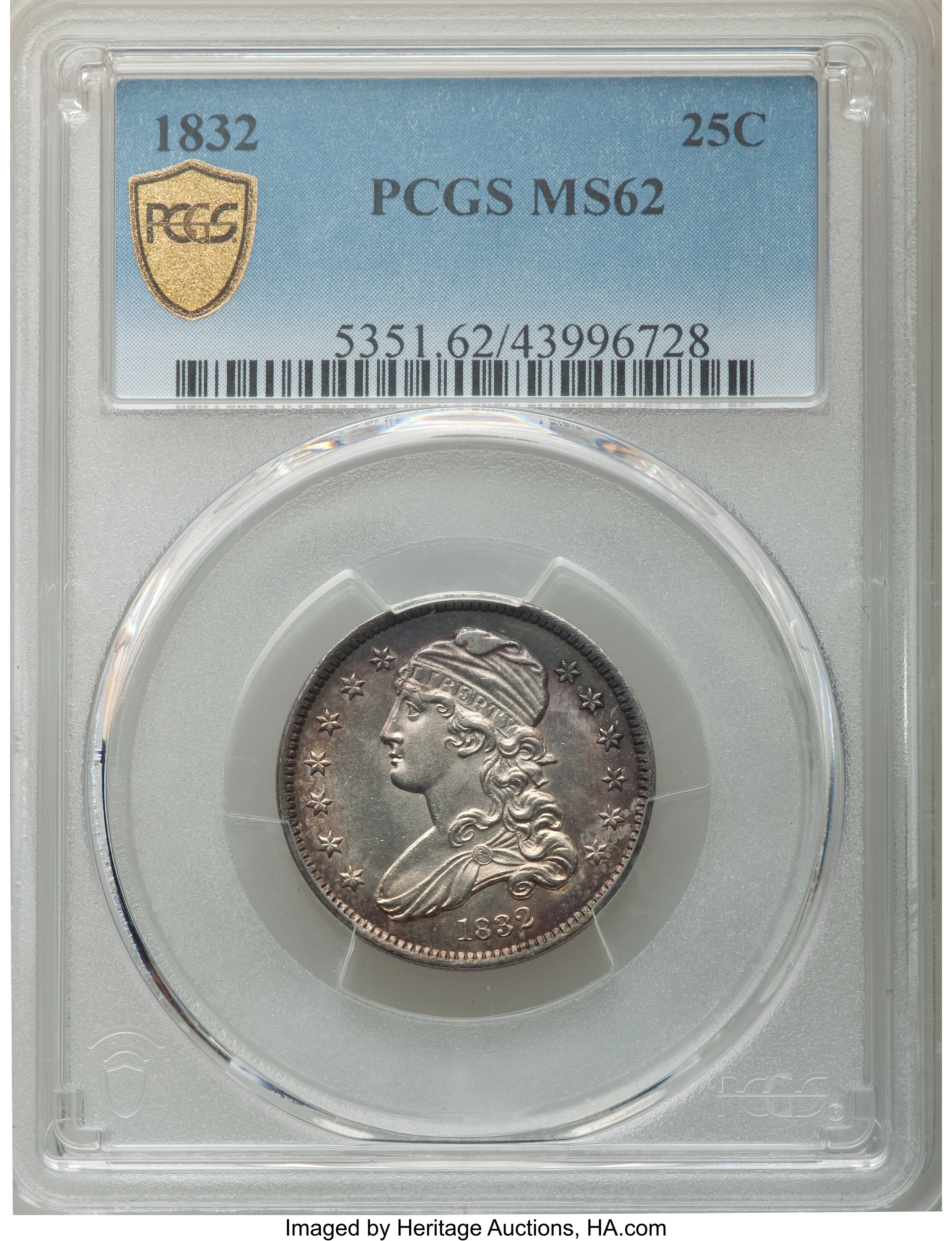 1832 25c B-2 MS62 thumbnail 6