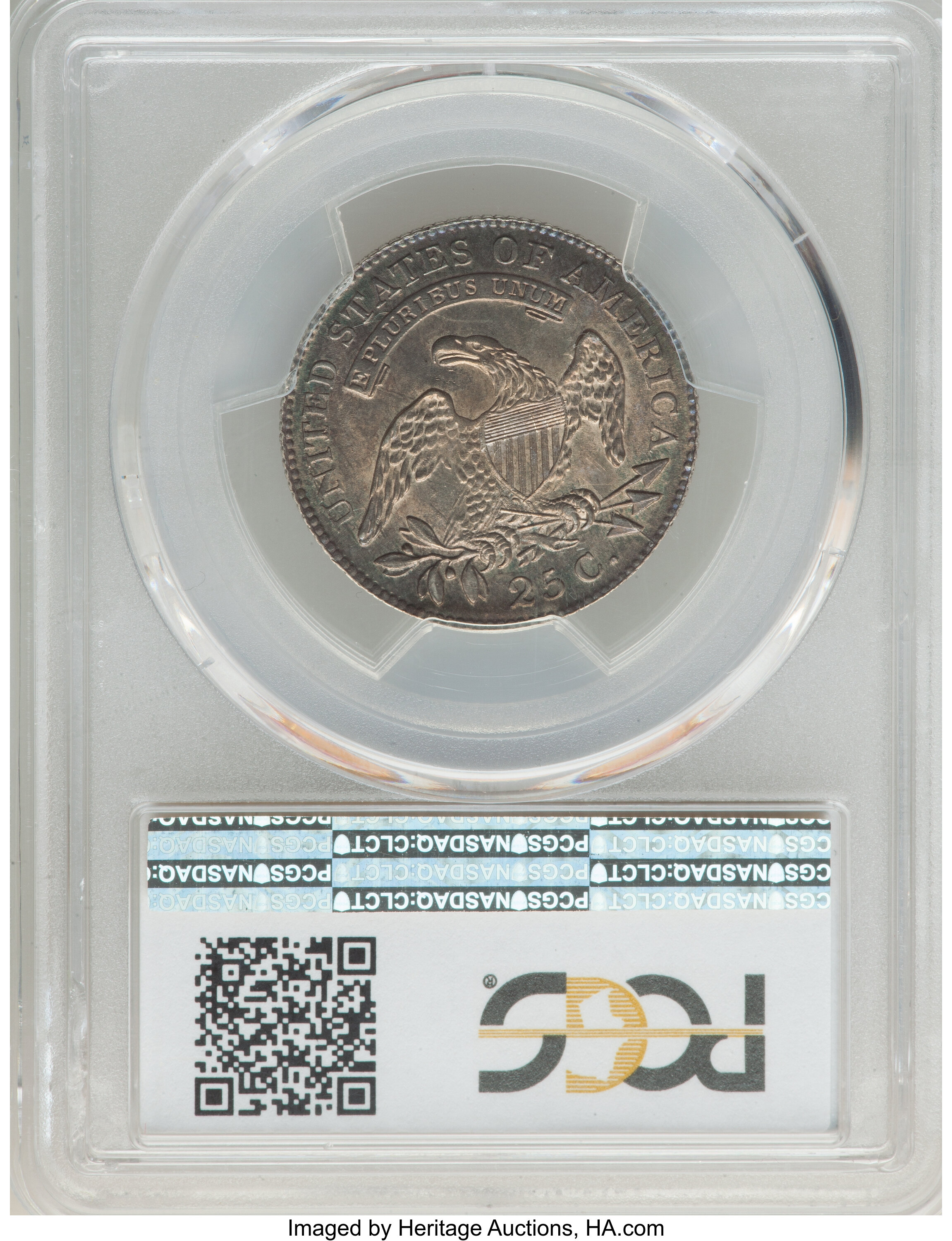 1818/5 25c Overdate, B-3 MS64 thumbnail 3