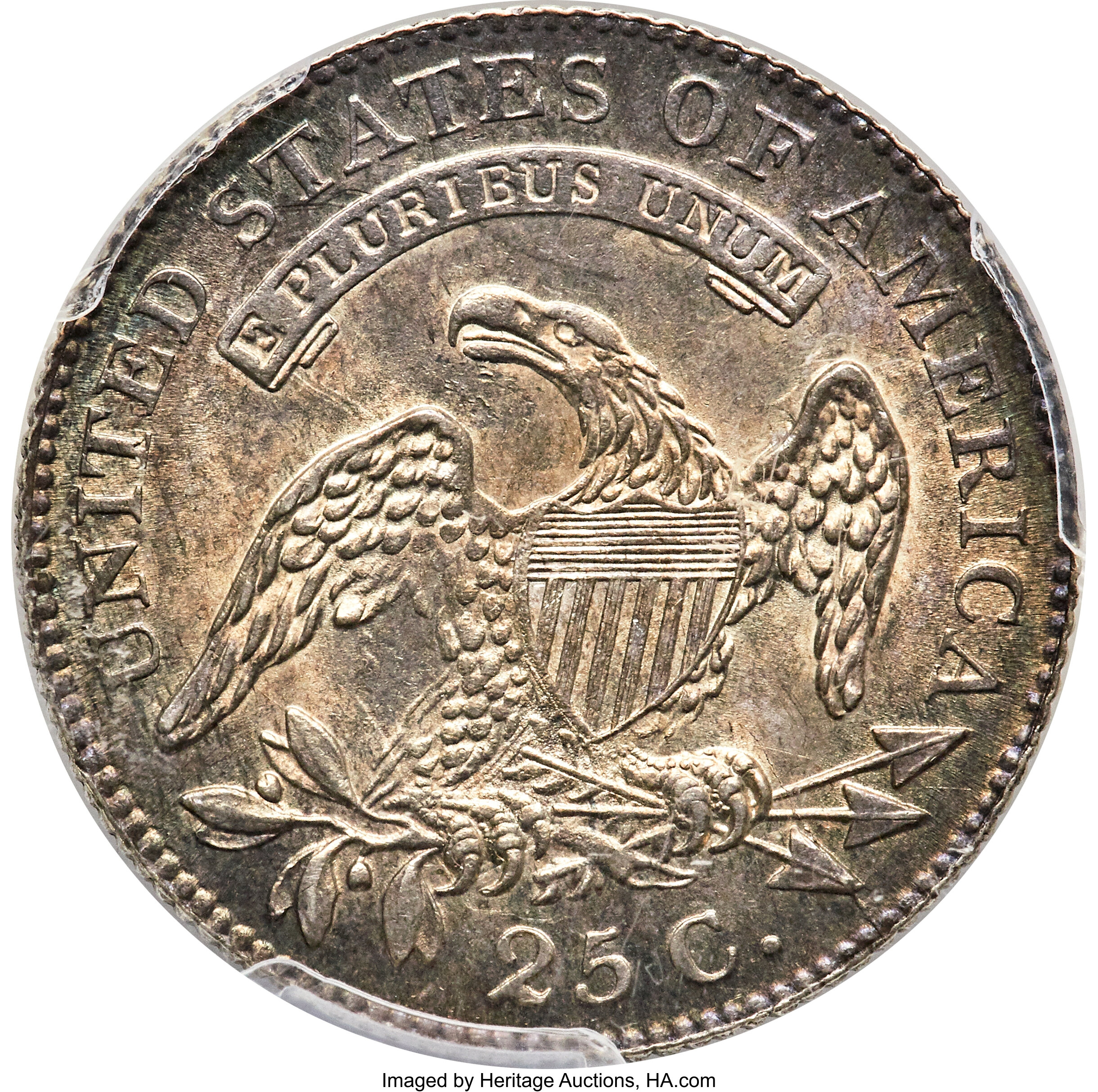 1818/5 25c Overdate, B-3 MS64 thumbnail 4