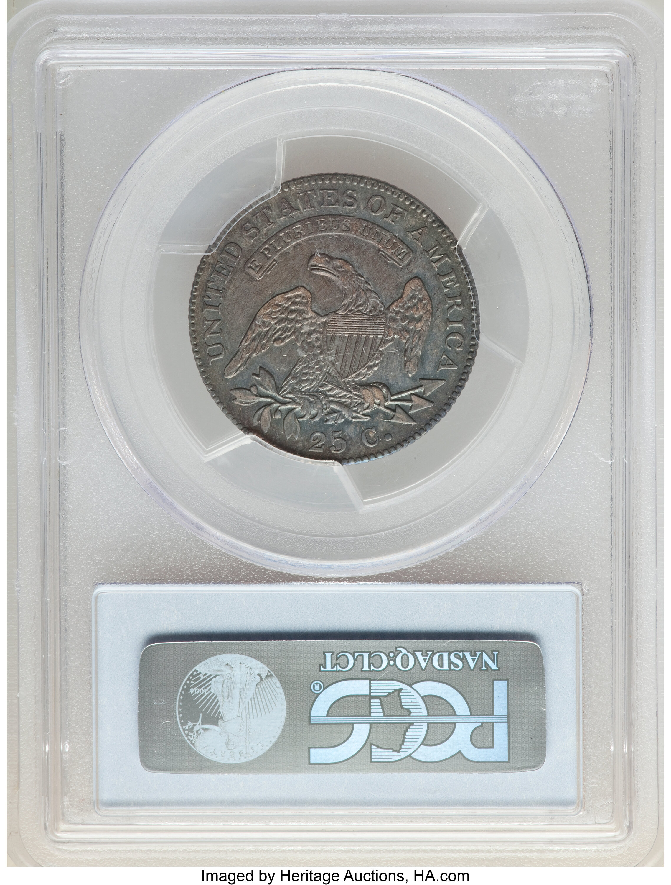 1825/4/2 25c Overdate, B-1, FS-301 VF35 thumbnail 21
