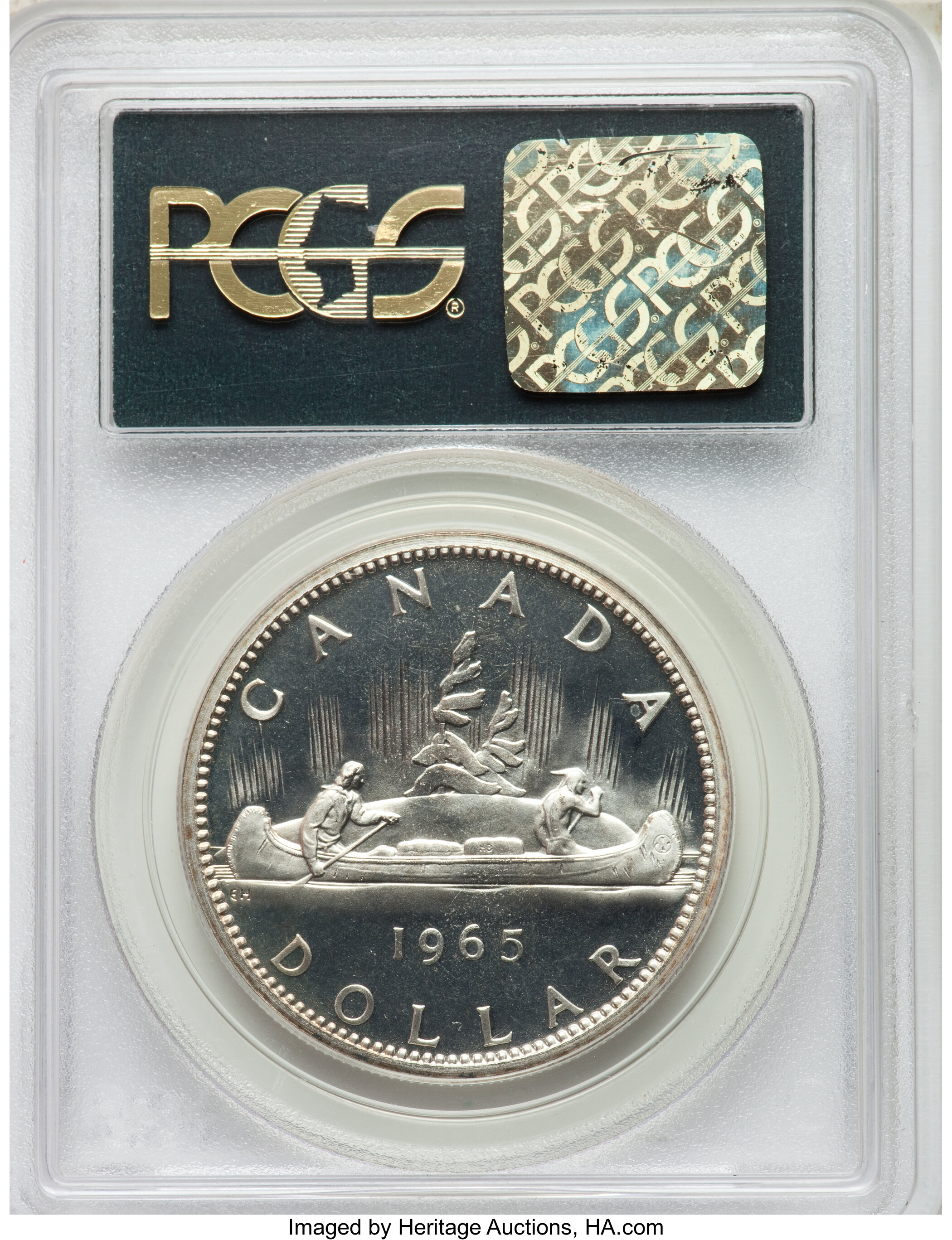1965 S$1  Type 3, Large Beads, Block 5 PL MS63 thumbnail 20