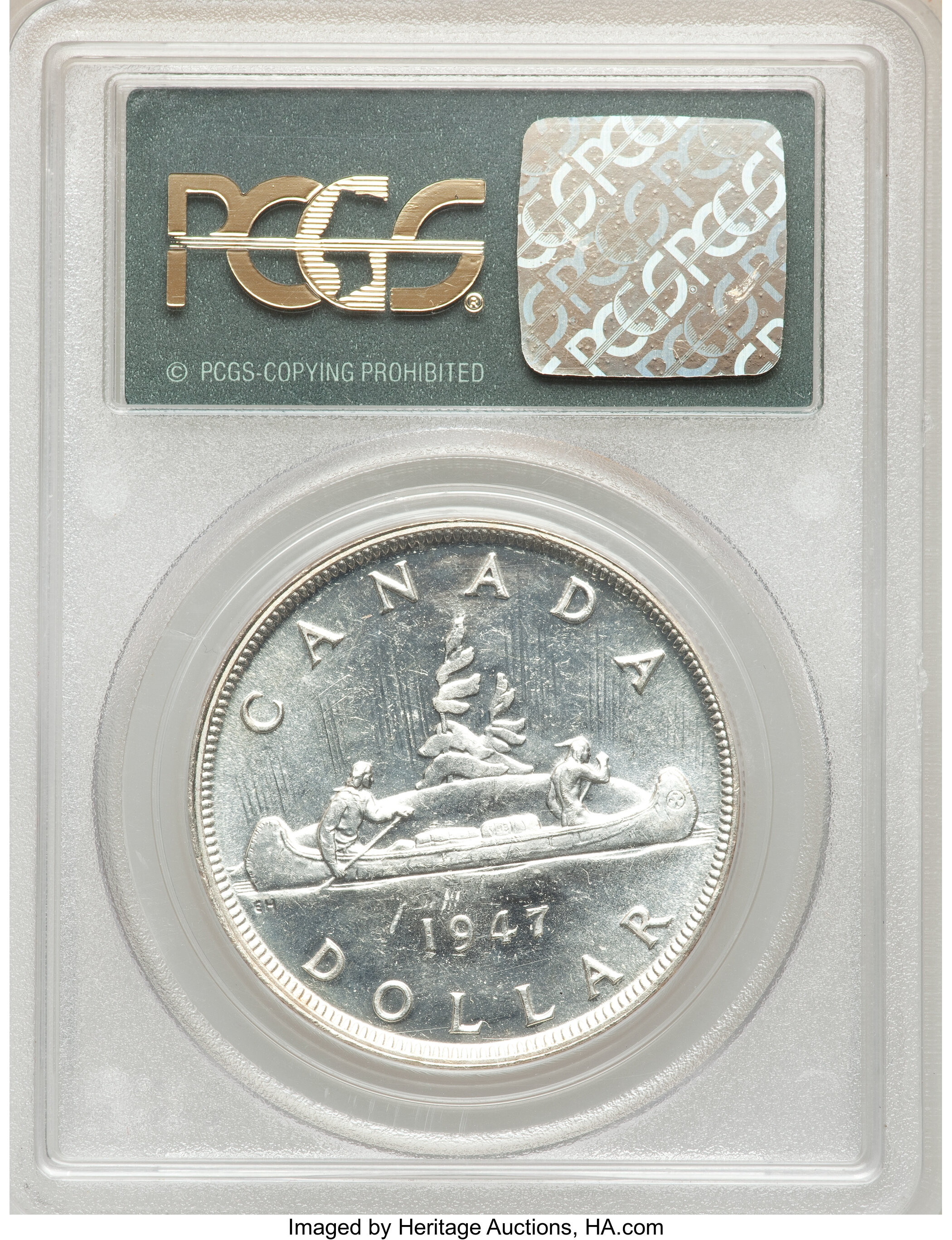 1947 S$1 Blunt 7 MS (KM-37) MS63 thumbnail 10
