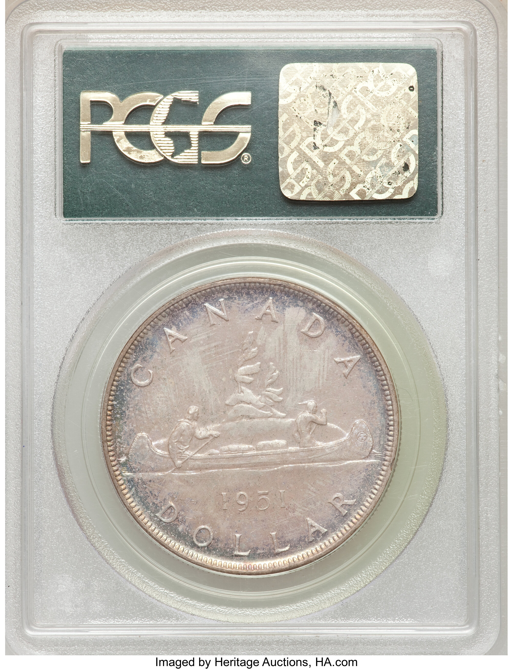 1951 S$1 Full Water Lines MS (KM-37) MS66 thumbnail 2