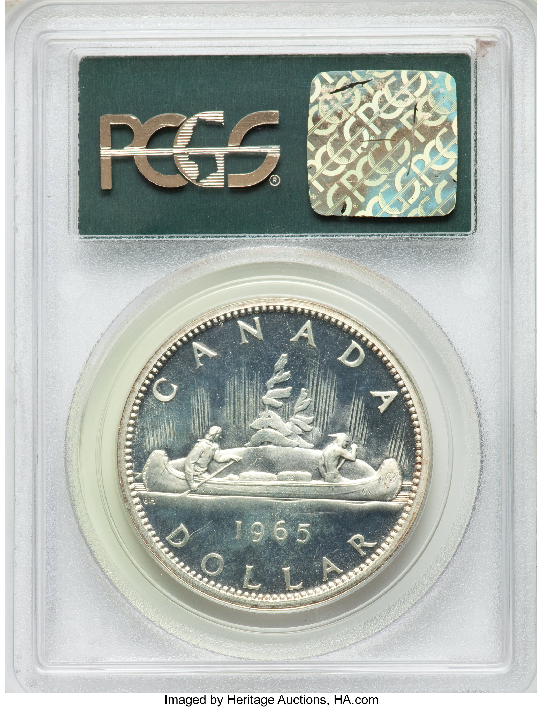 1965 S$1  Type 3, Large Beads, Block 5 PL MS63 thumbnail 14