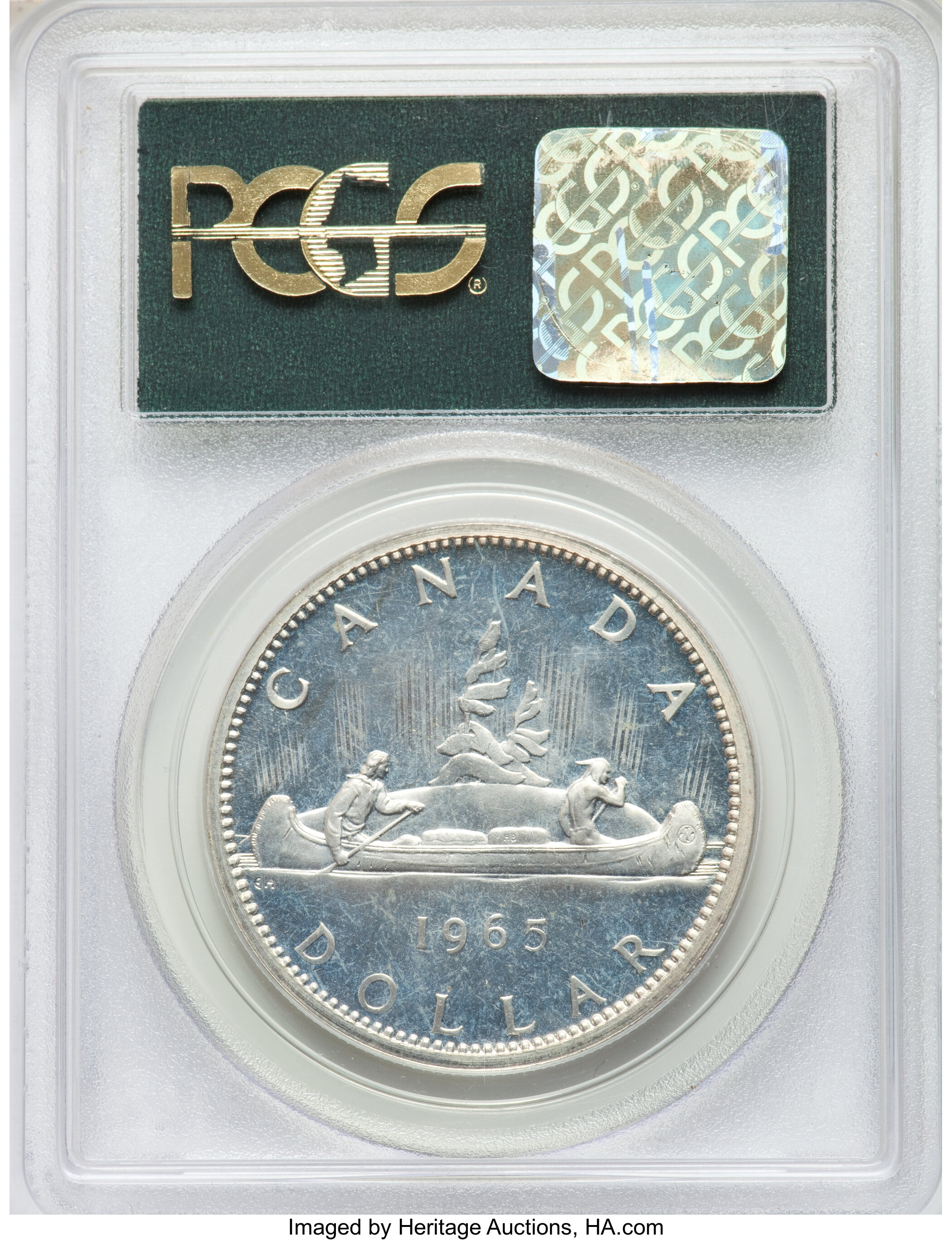 1965 S$1  Type 3, Large Beads, Block 5 PL MS63 thumbnail 16