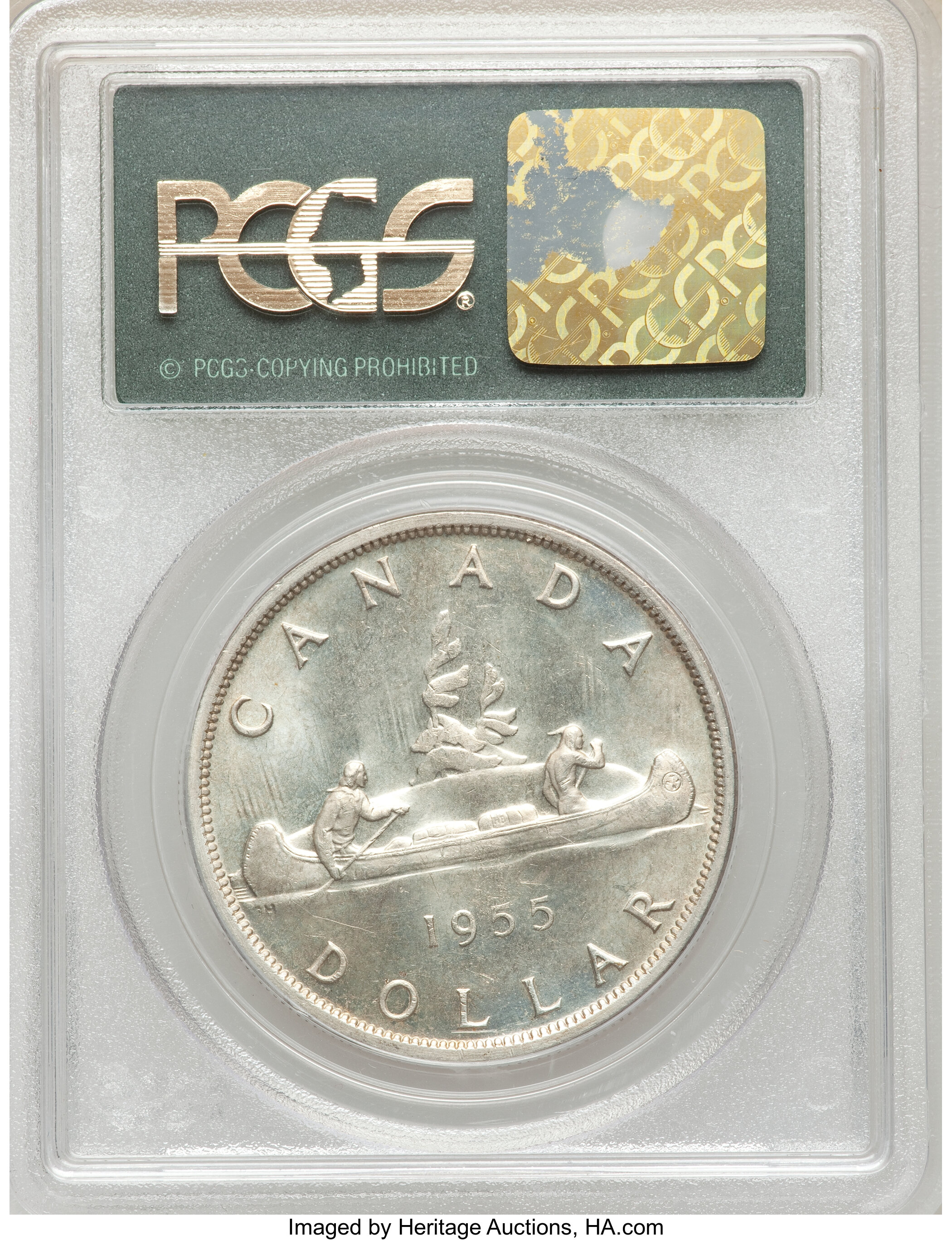 1955 S$1 Arnprior, No Die Break F15 thumbnail 15