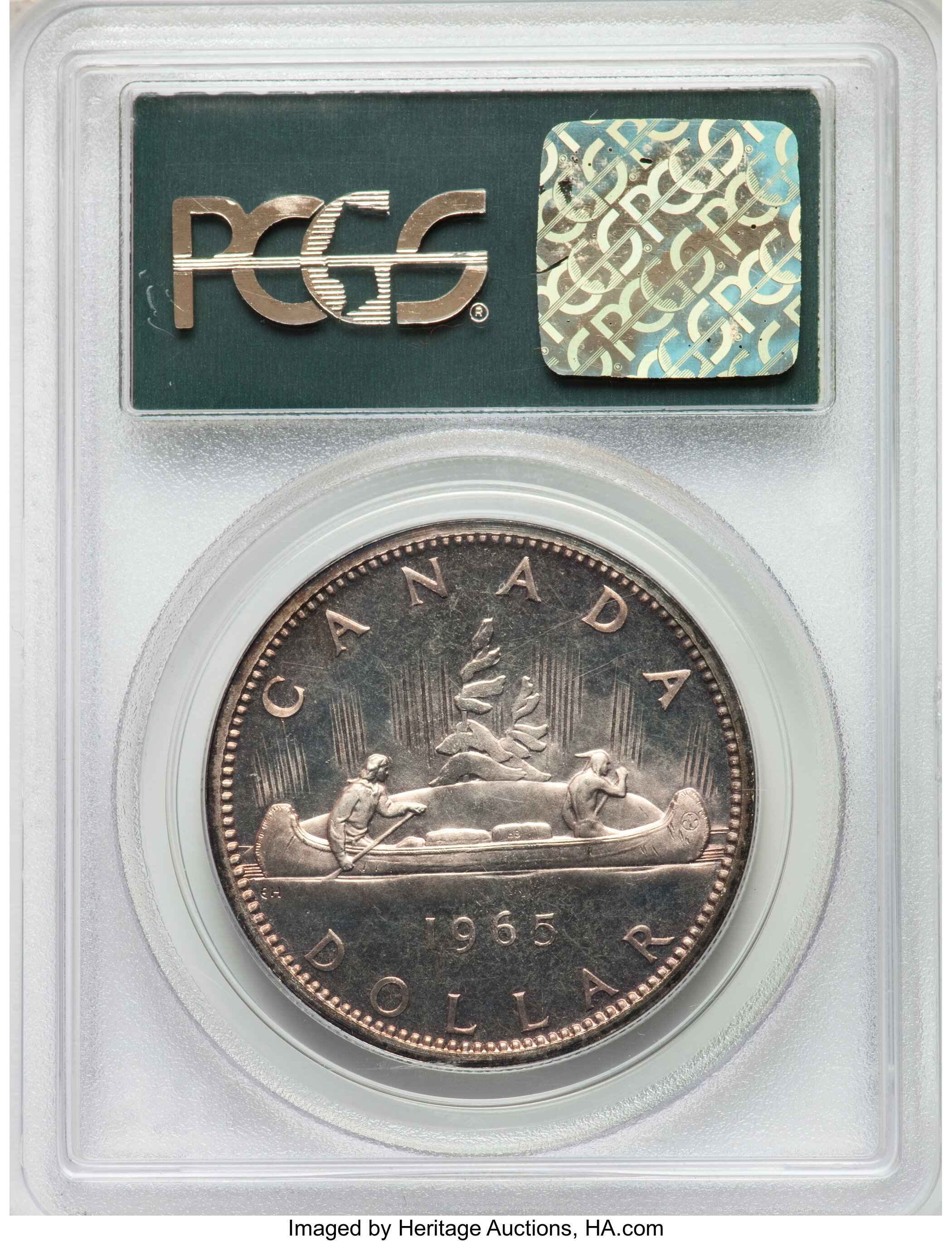 1965 S$1  Type 3, Large Beads, Block 5 PL MS63 thumbnail 10