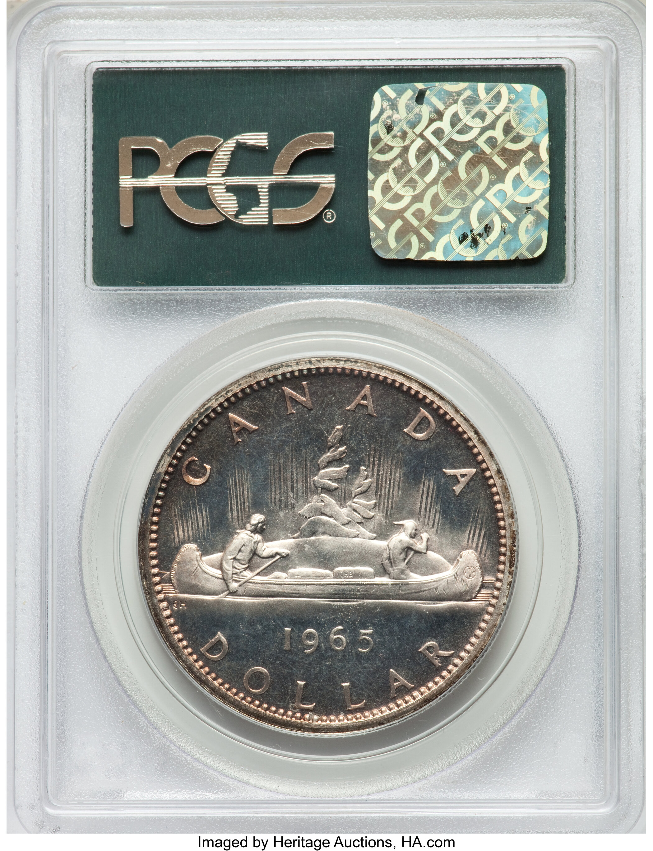 1965 S$1  Type 3, Large Beads, Block 5 PL MS63 thumbnail 12