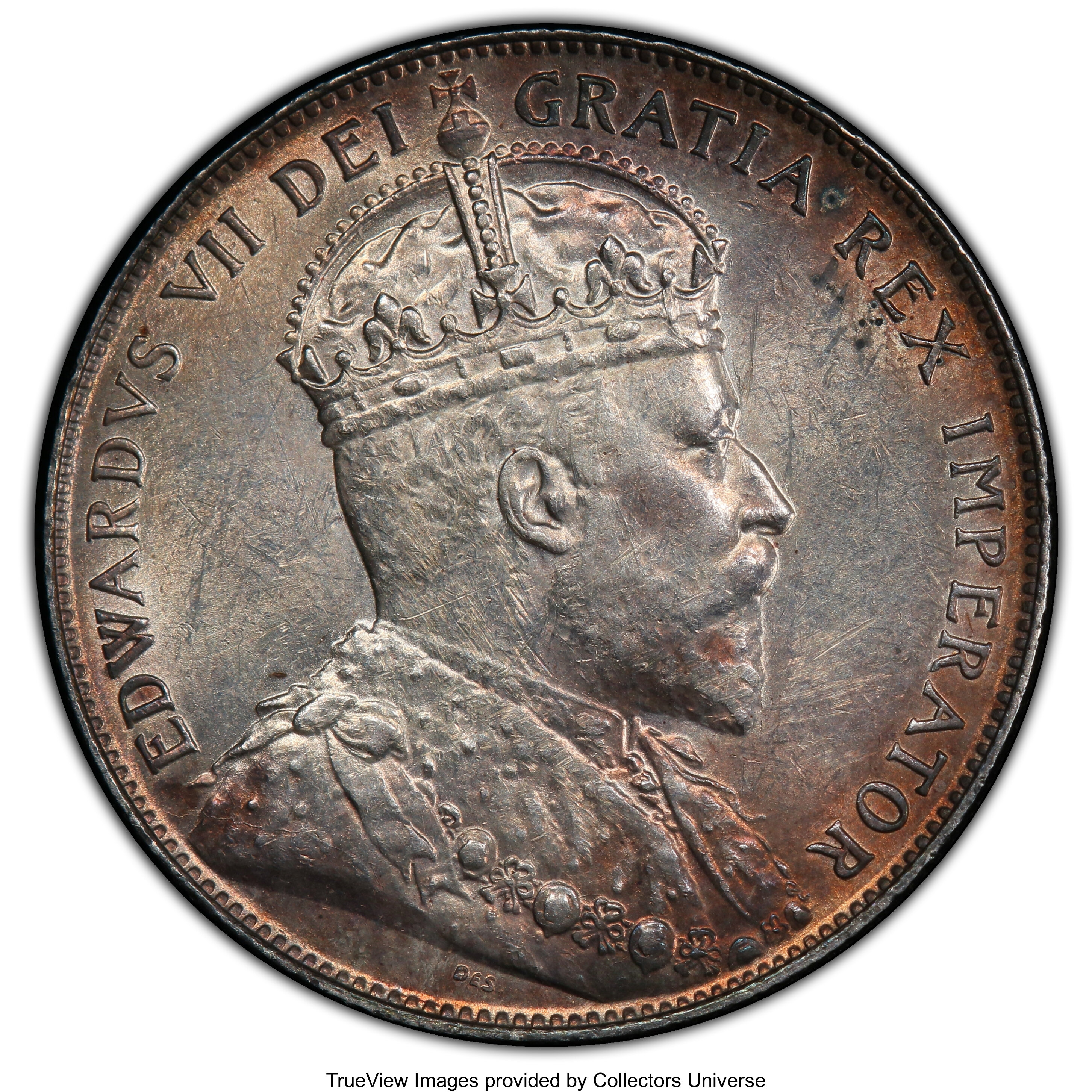 Canada: Edward VII 50 Cents 1902 AU53 PCGS,...