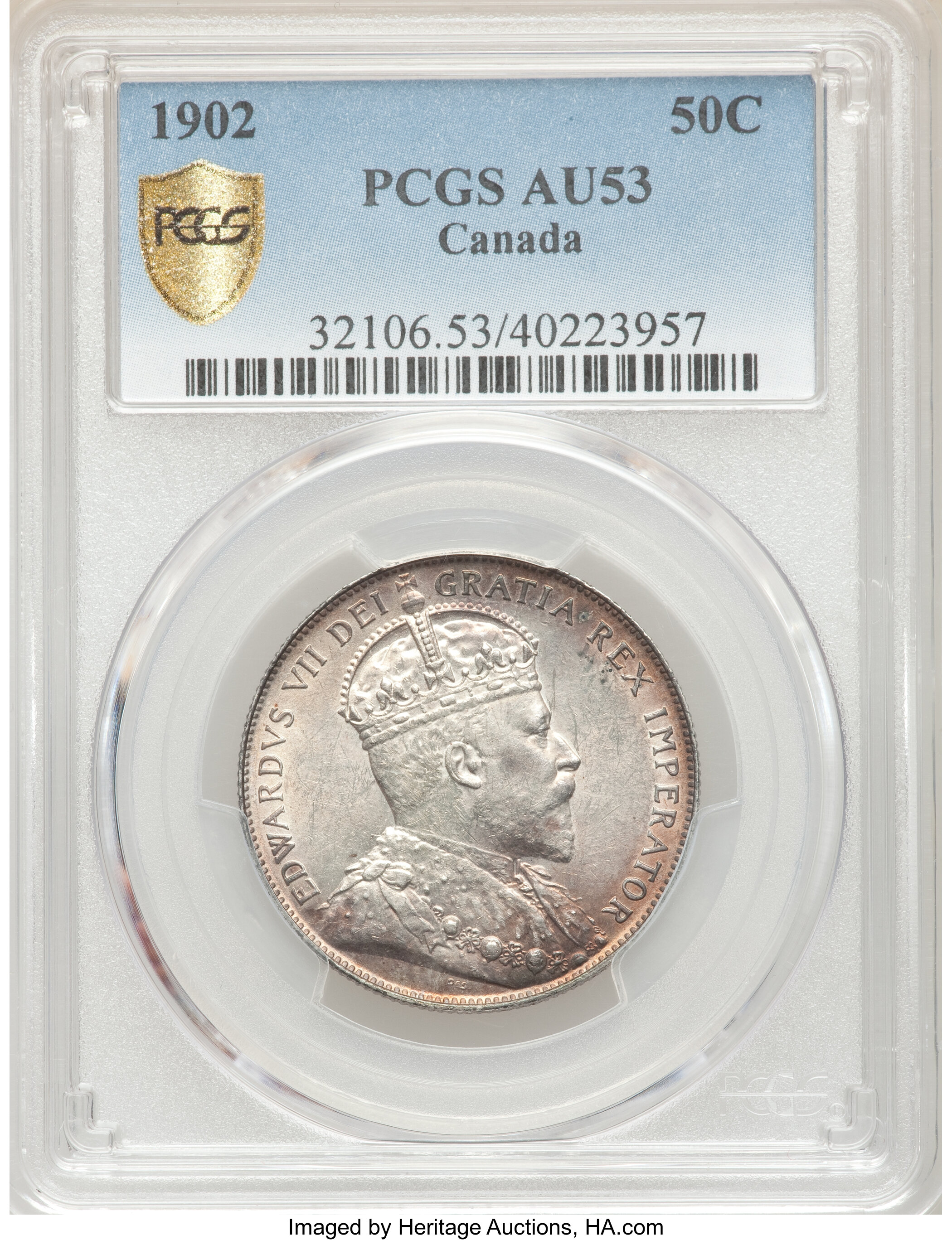 Edward VII 50c 1902-1910 [Type] AU53 thumbnail 4
