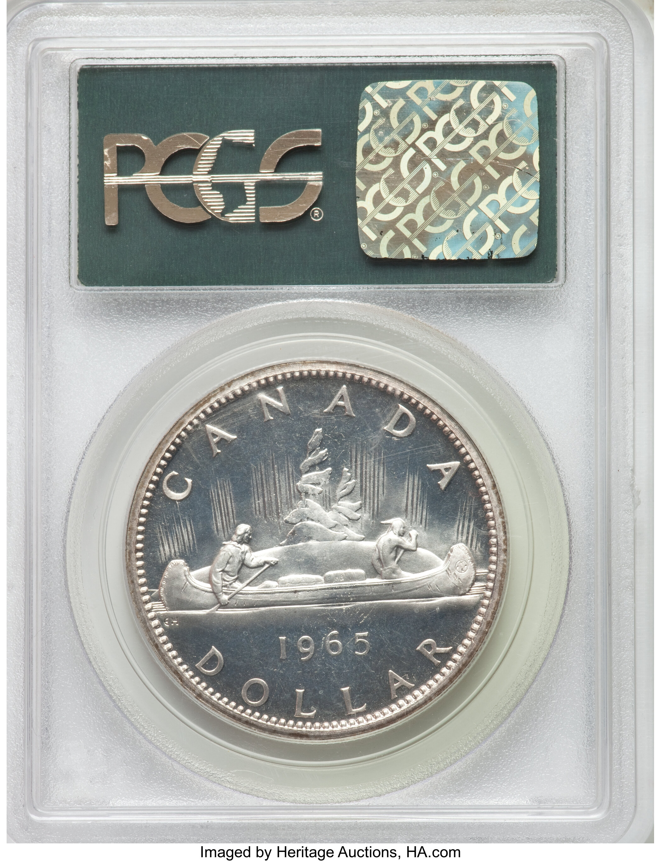 1965 S$1  Type 3, Large Beads, Block 5 PL MS63 thumbnail 8