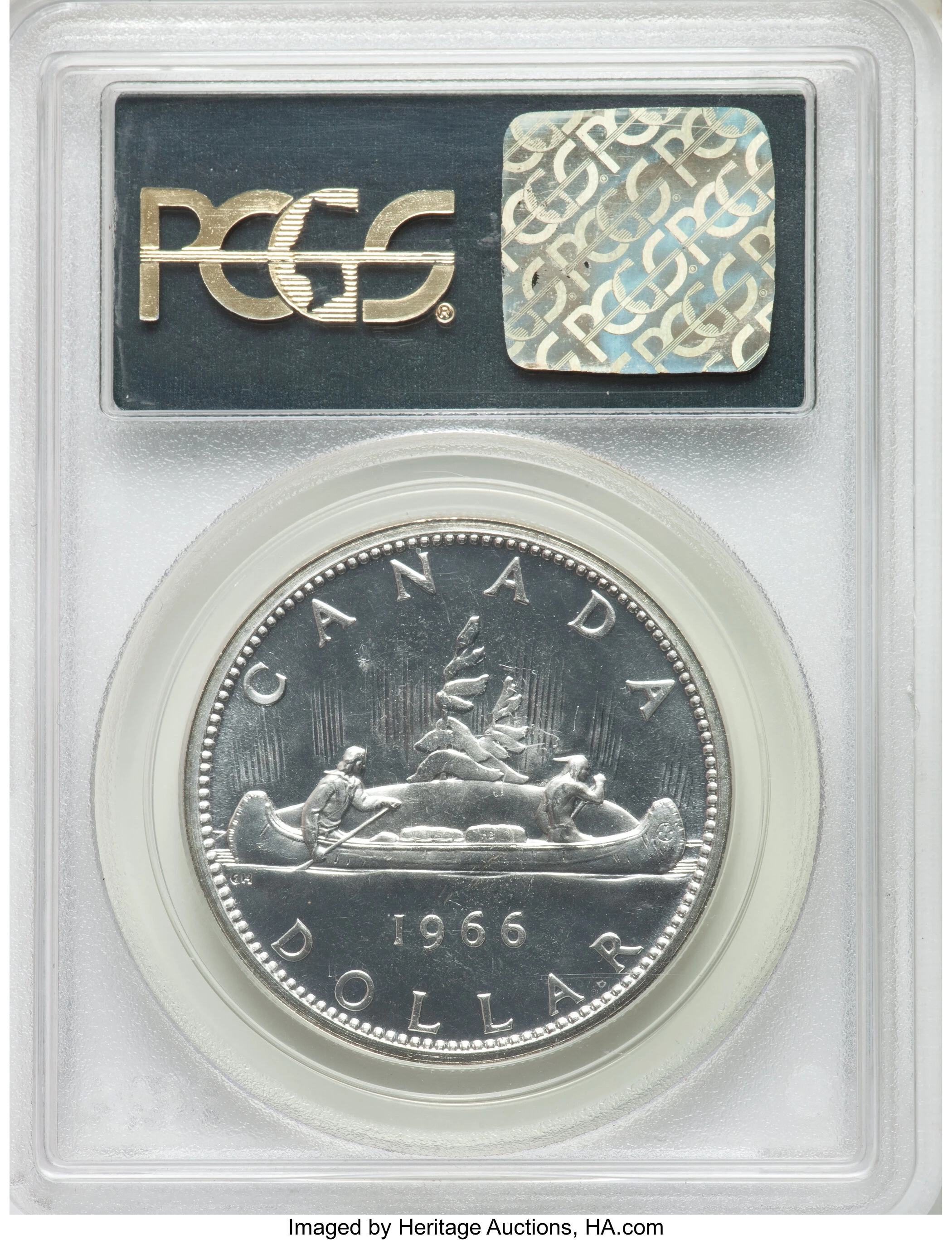 Coins and Canada - 1 dollar 1966 - Proof, Proof-like, Specimen