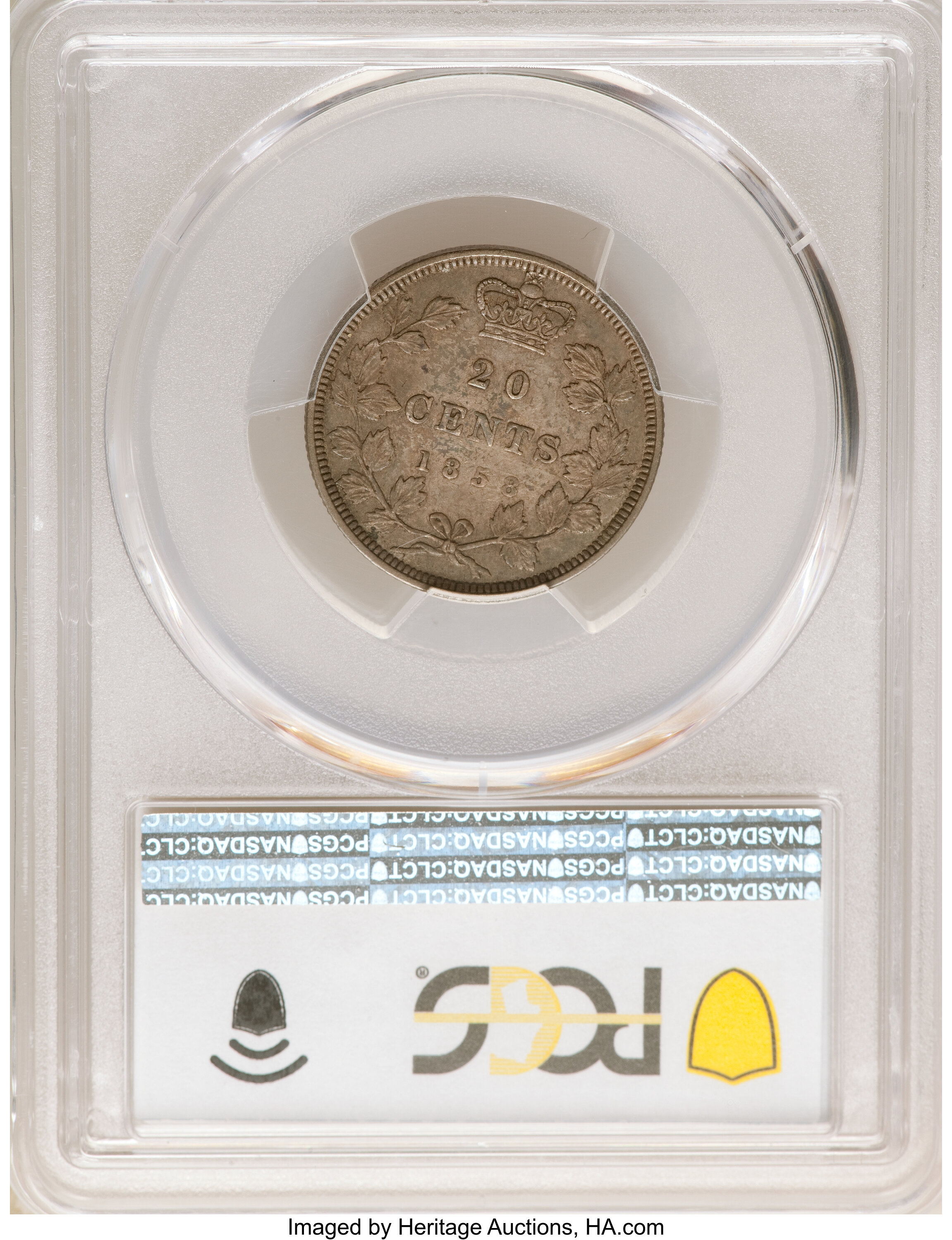 1858 20c Province of Canada, Coin Turn ↑↓ VG10 thumbnail 22