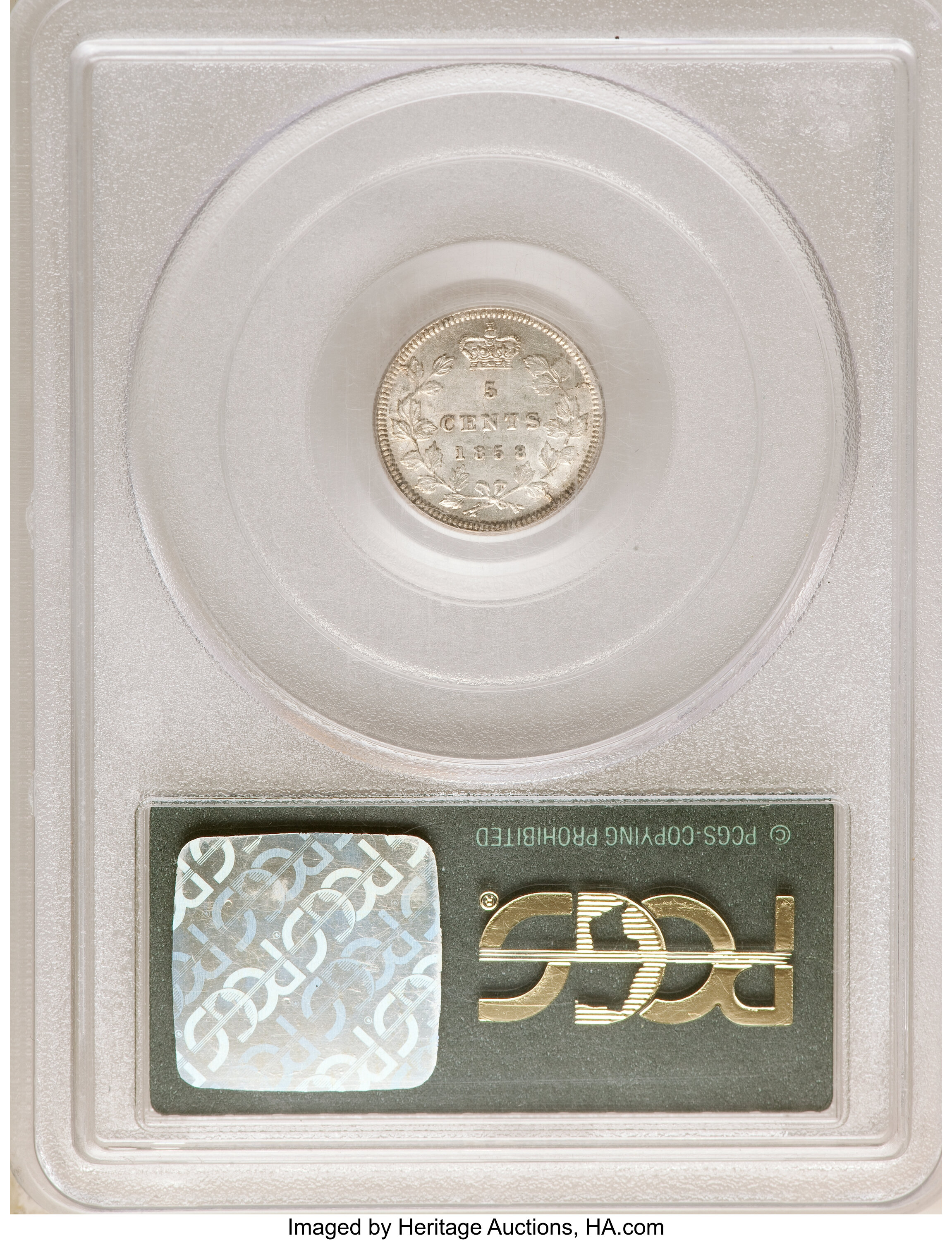 1858 5c Province of Canada, Small Date VG10 thumbnail 20