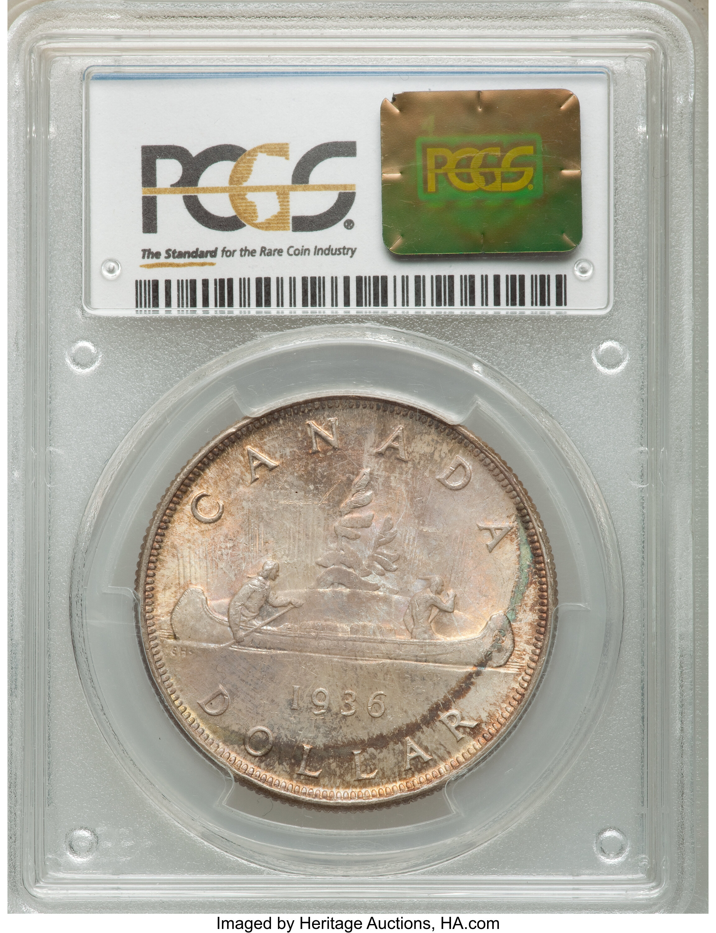 1936 S$1  MS (KM-36) MS66 thumbnail 2