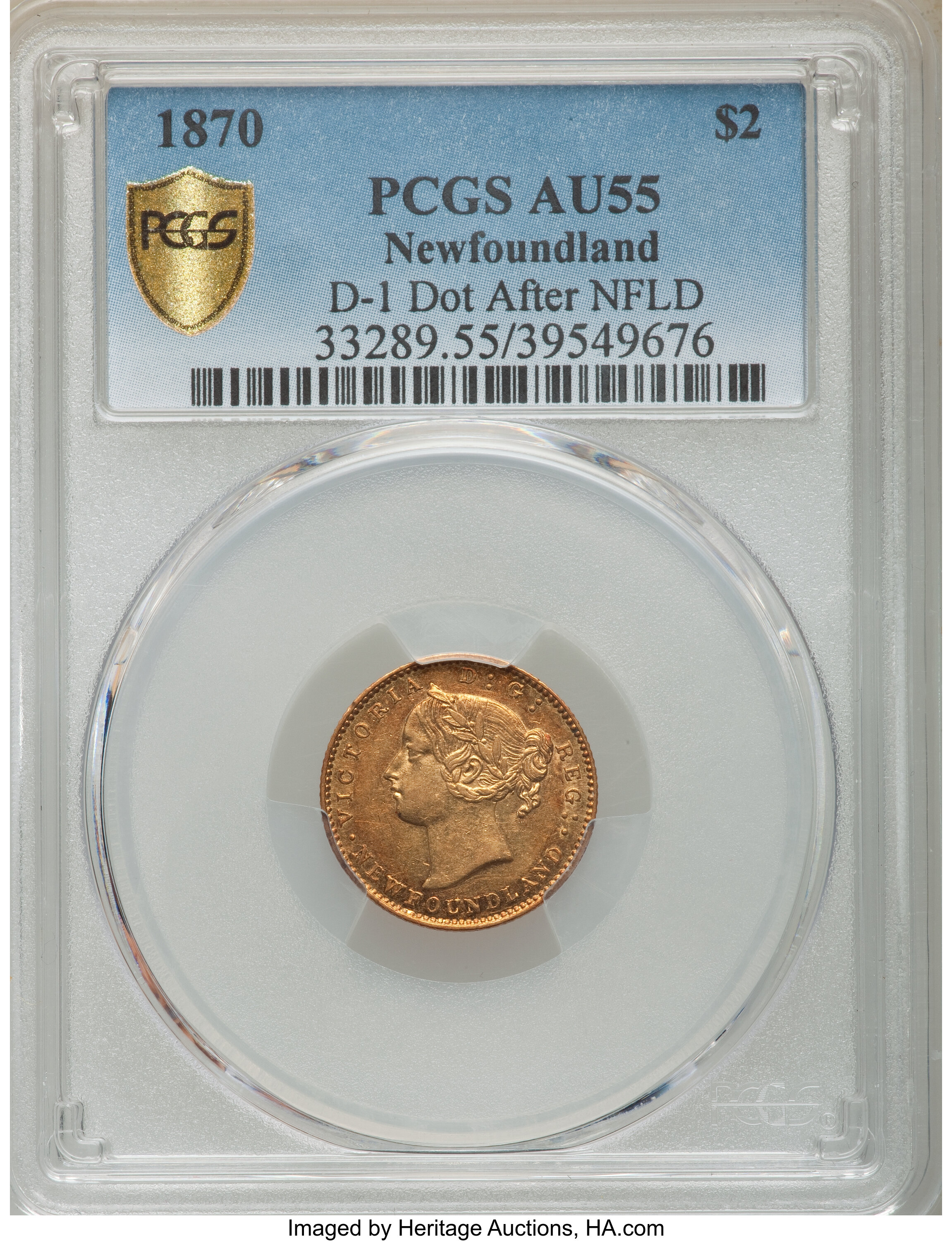1870 $2 Newfoundland, 3 Dots F12 thumbnail 12