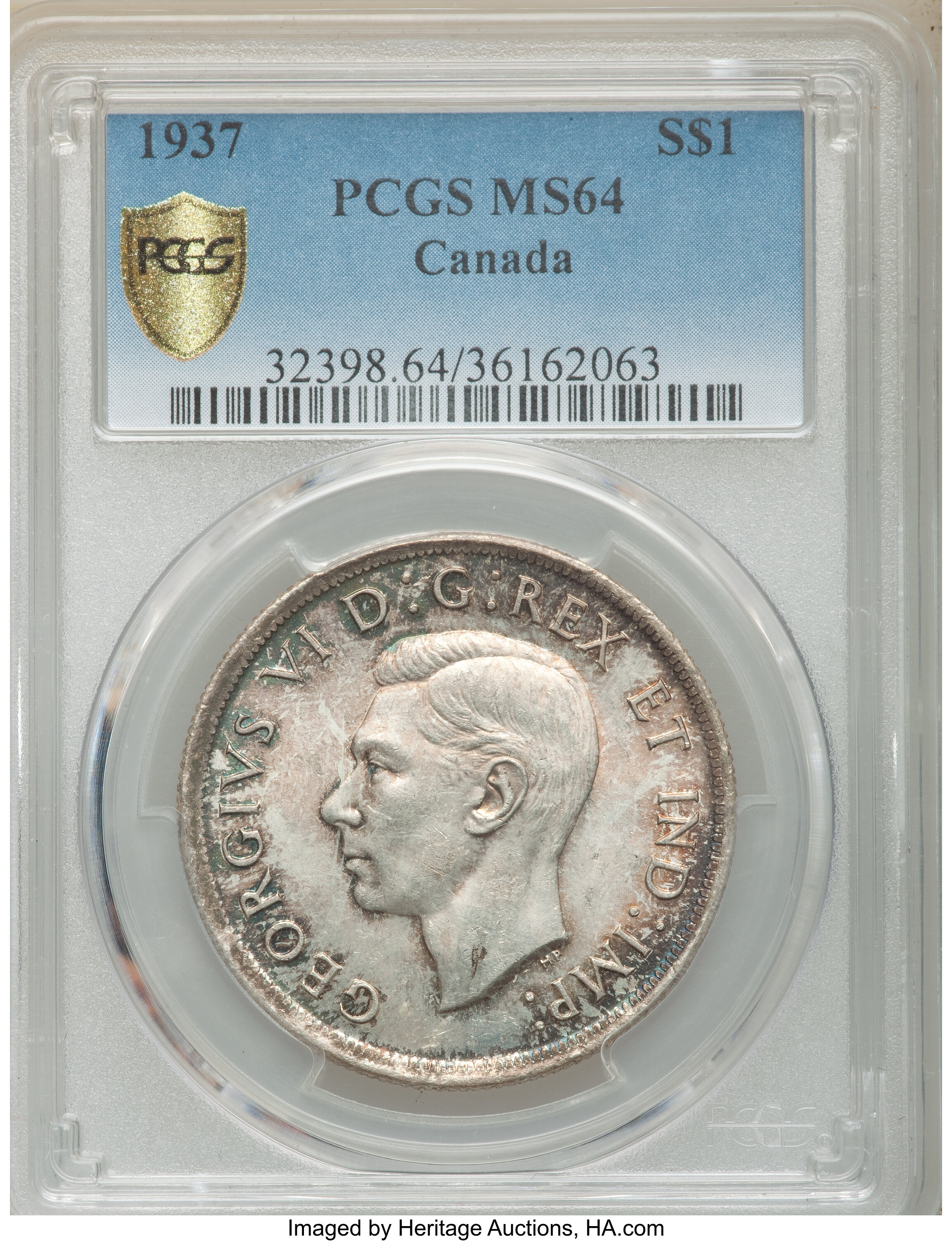 1937 S$1 MS (KM-37) MS64 thumbnail 22