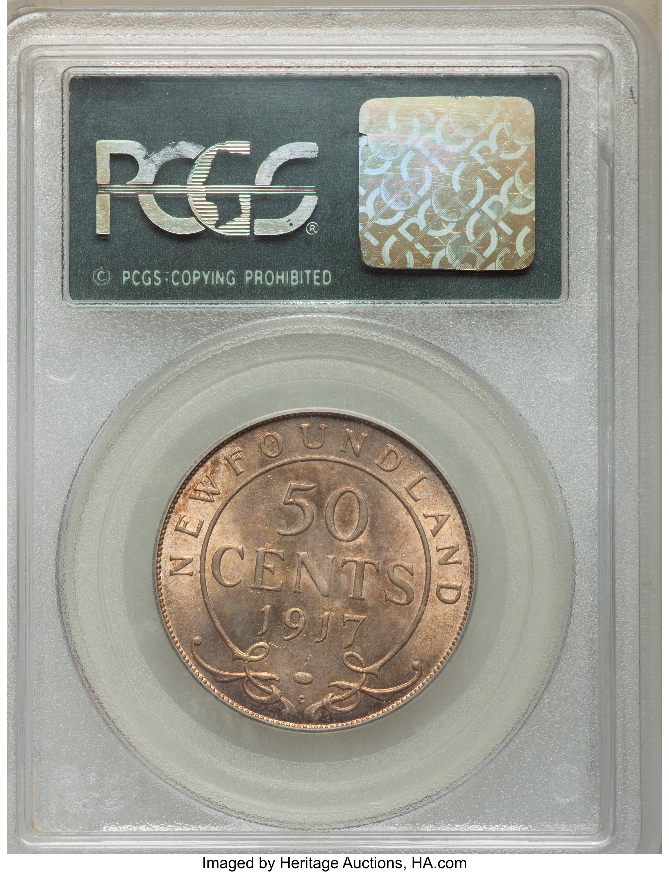 1917-C  50c Newfoundland XF45 thumbnail 7