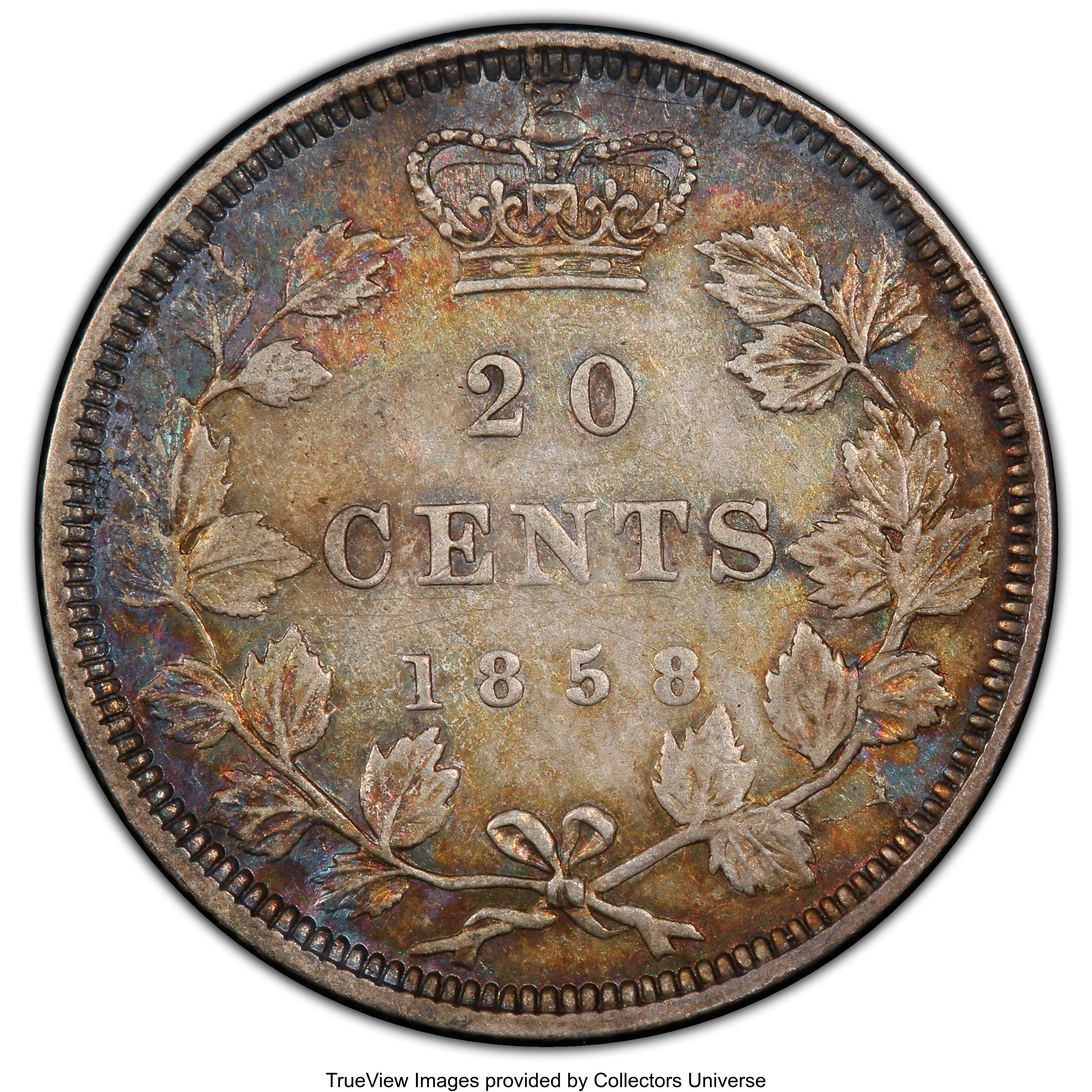 1858 20c Province of Canada, Coin Turn ↑↓ VF30 thumbnail 27