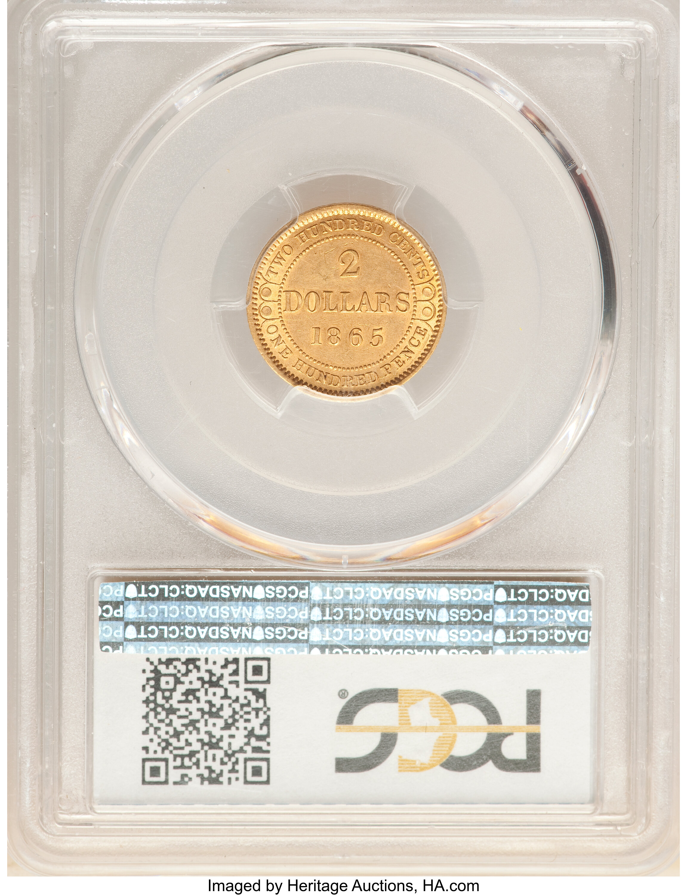1865 $2 Newfoundland AU58 thumbnail 5