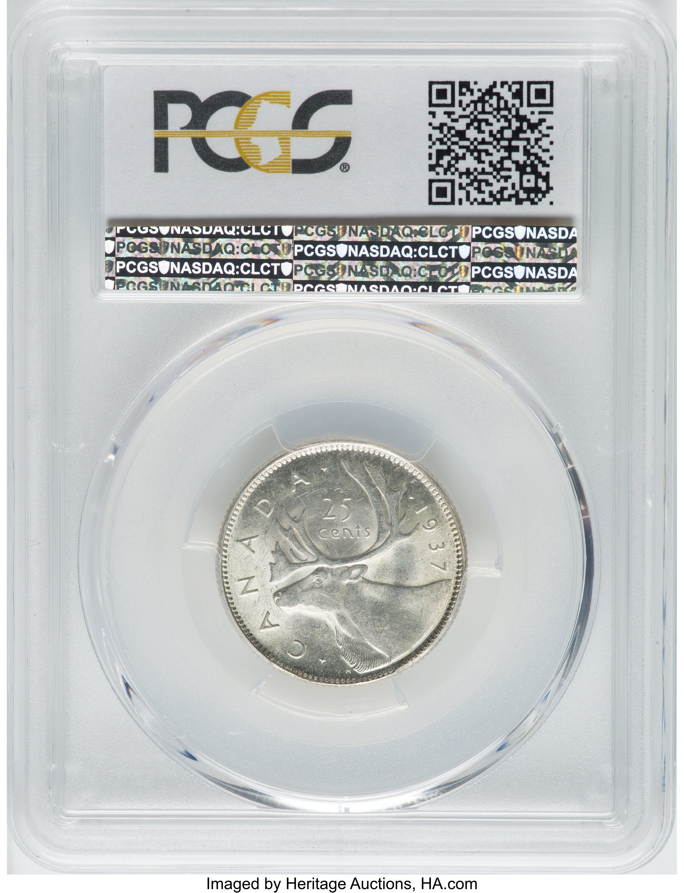 1937 25c Caribou G4 thumbnail 3