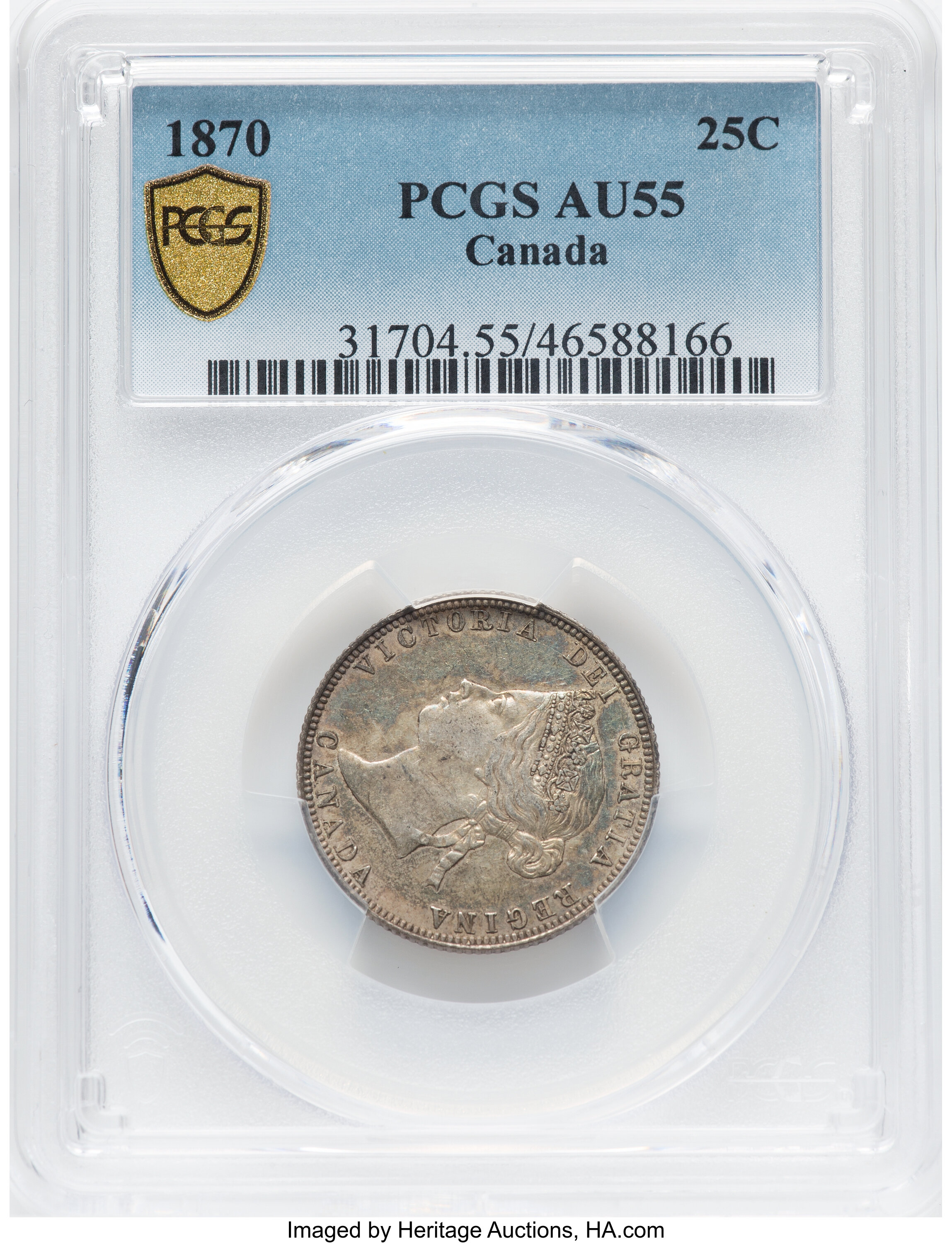 1870 25c Obverse 1 VF20 thumbnail 16