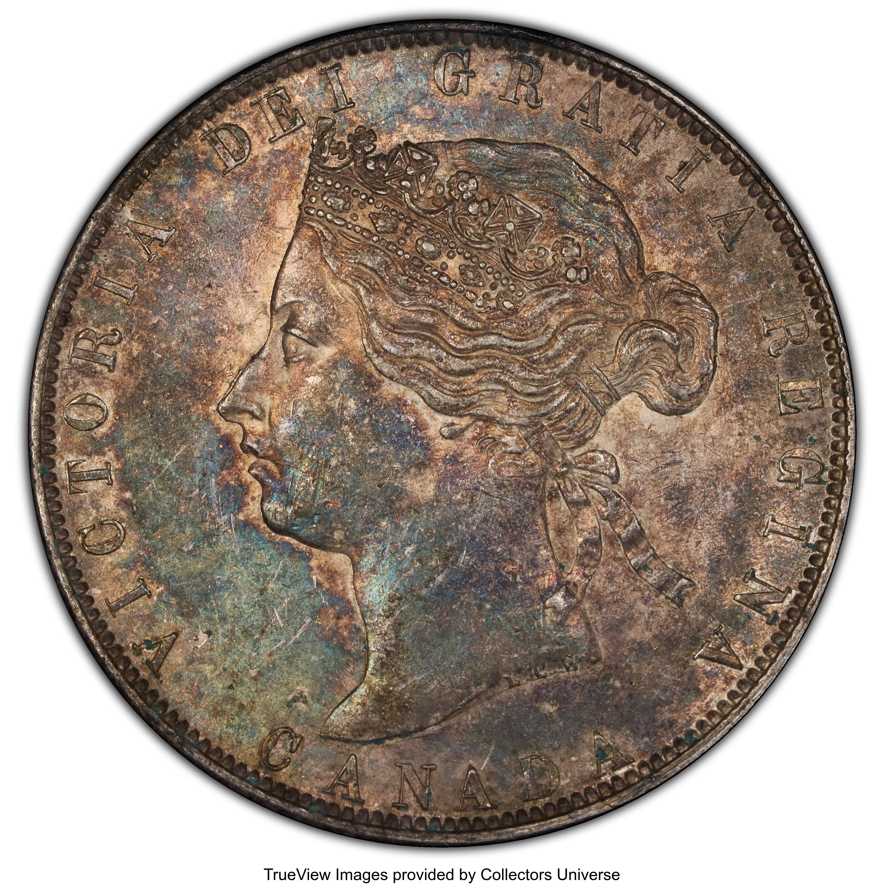 Canada: Victoria "LCW" 50 Cents 1870 AU55 PCGS,...
