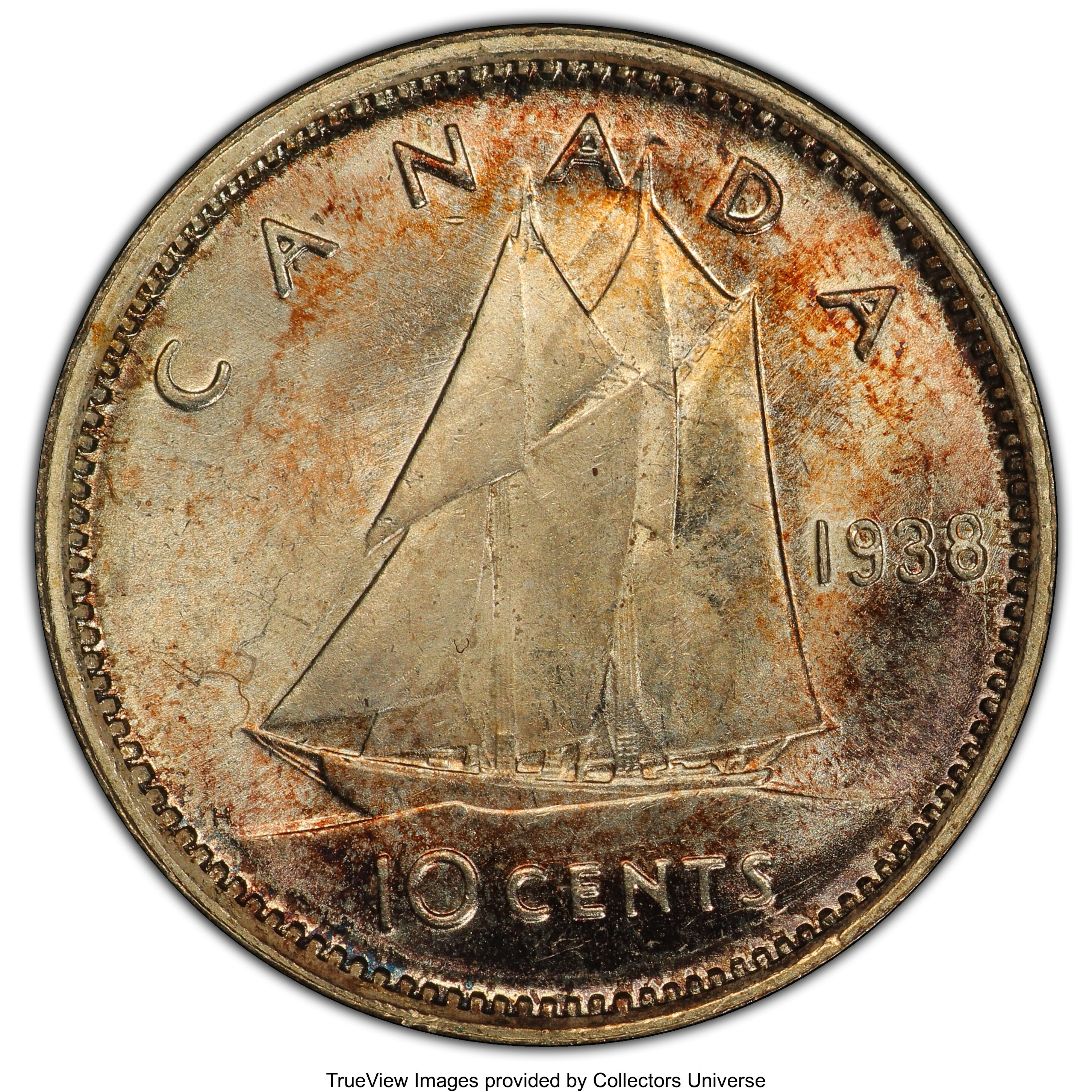 1938 10c Bluenose VF25 thumbnail 14