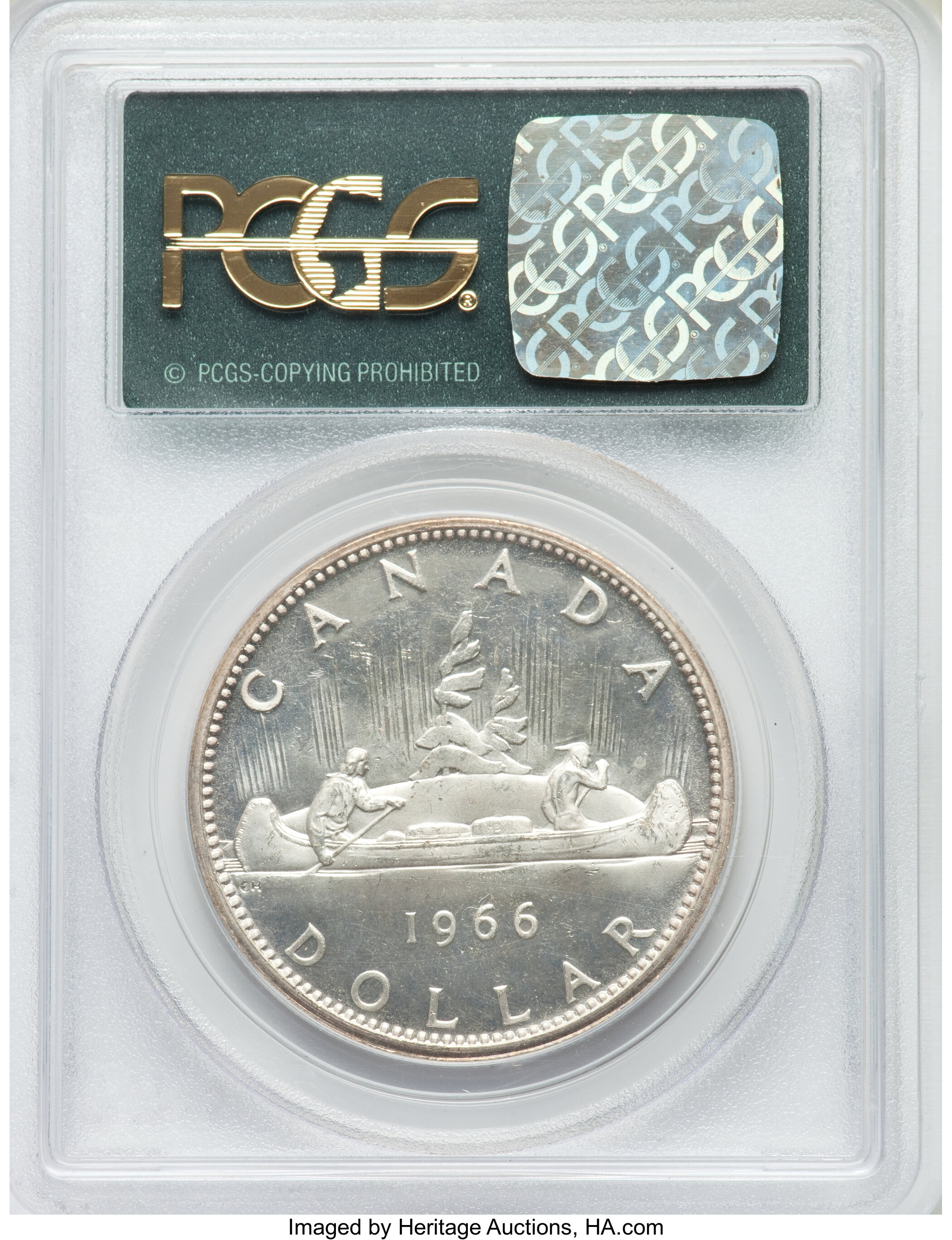 1966 S$1  Small Beads PL MS60 thumbnail 8
