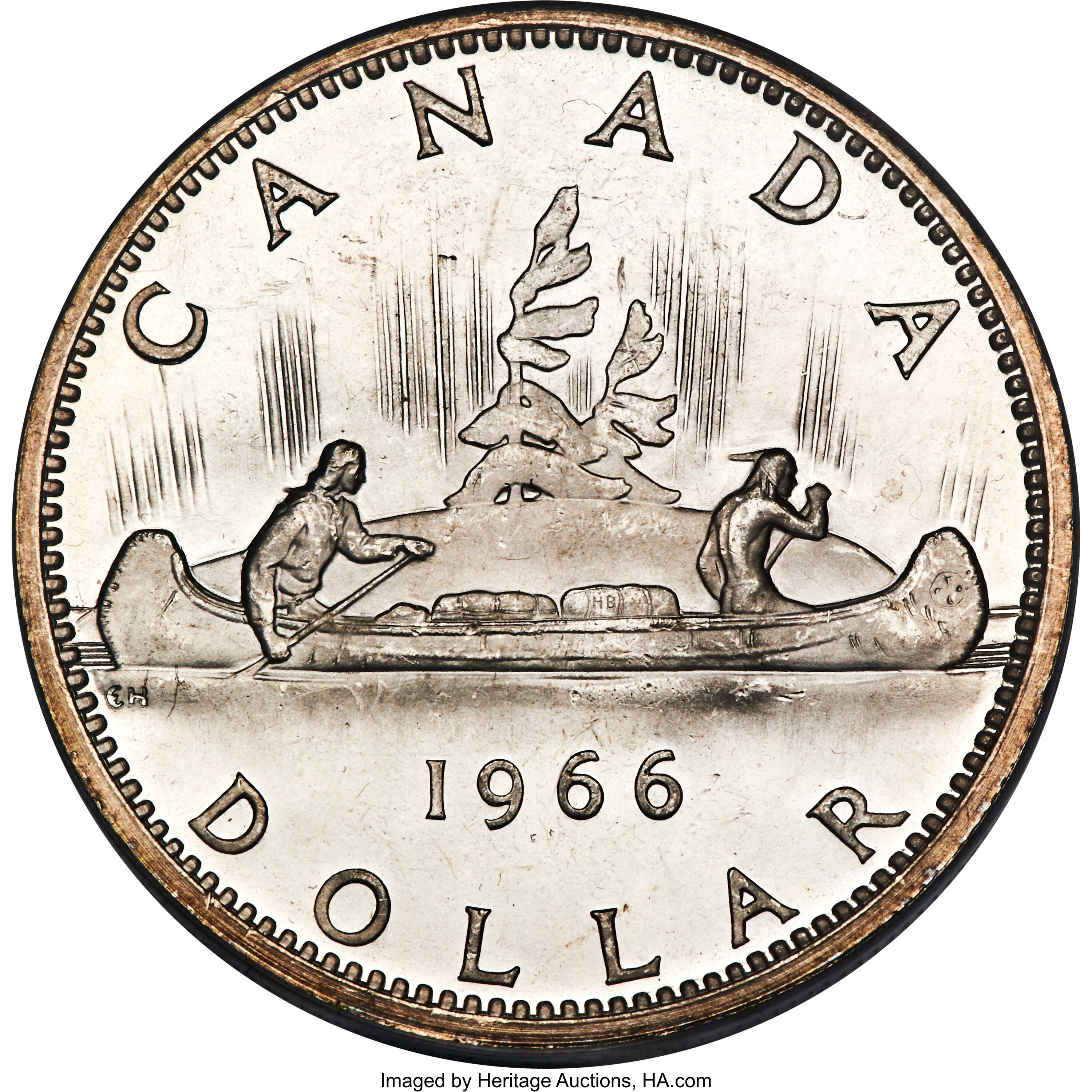 1966 S$1  Small Beads PL MS60 thumbnail 9