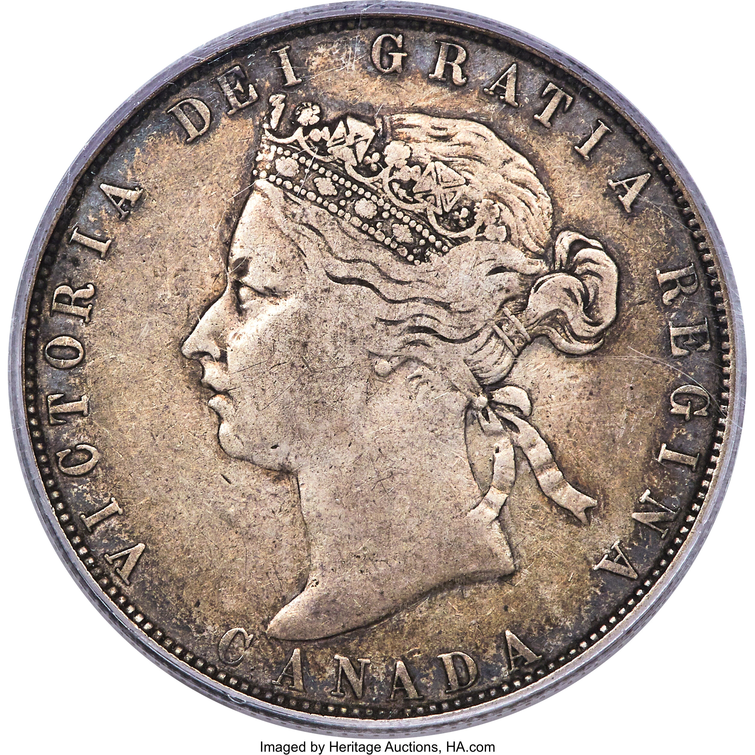 Canada: Victoria "No L.C.W." 50 Cents 1870 VF30 PCGS,...