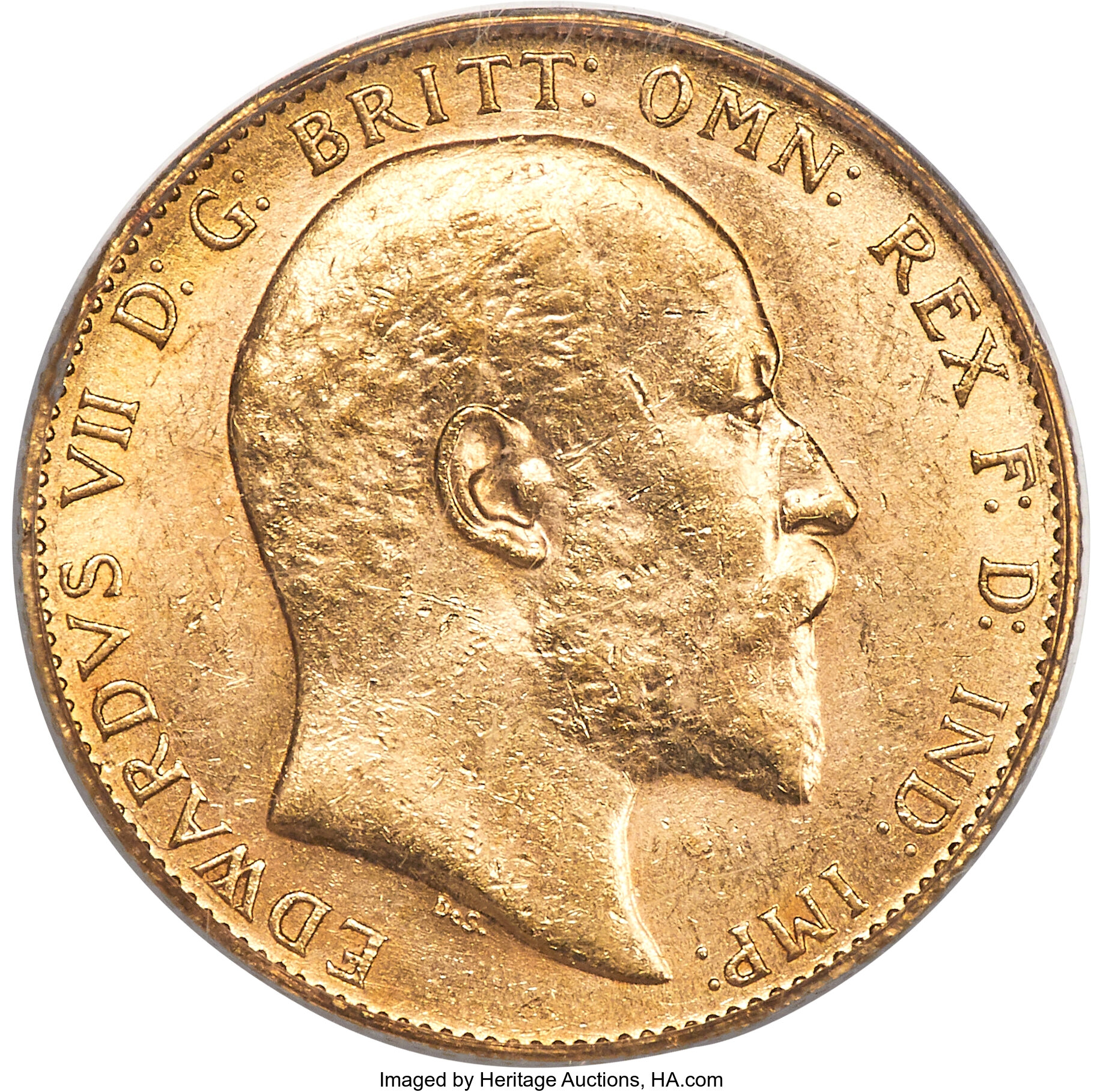 Canada: Edward VII gold Sovereign 1910-C MS62 PCGS,...