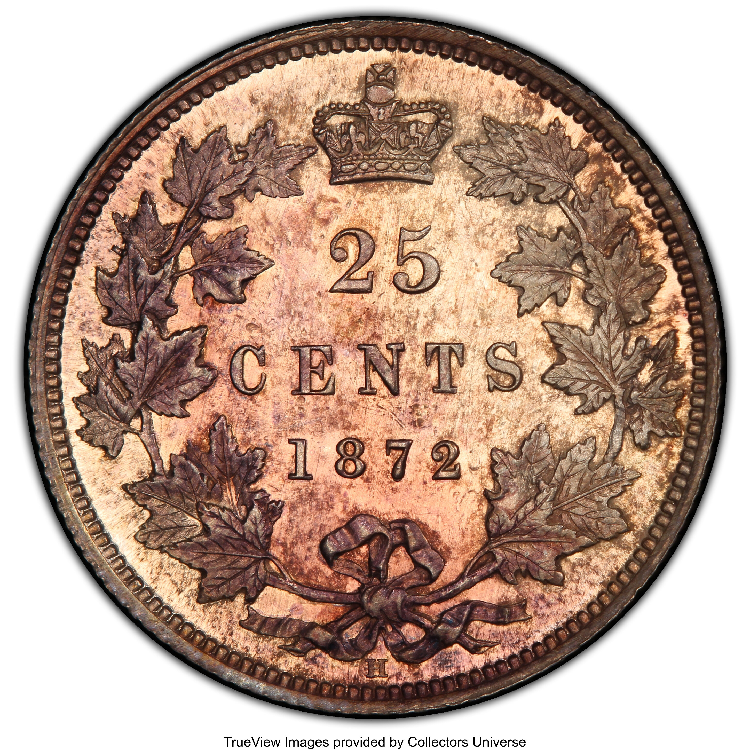 1872-H 25c MS65 thumbnail 4