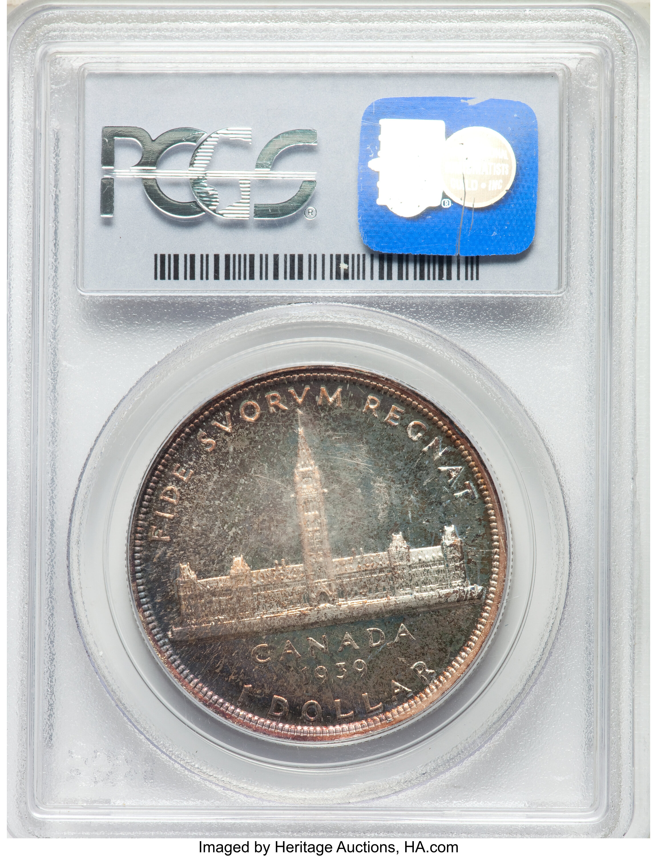 1939 S$1  Royal Visit , Matt MS67 thumbnail 3
