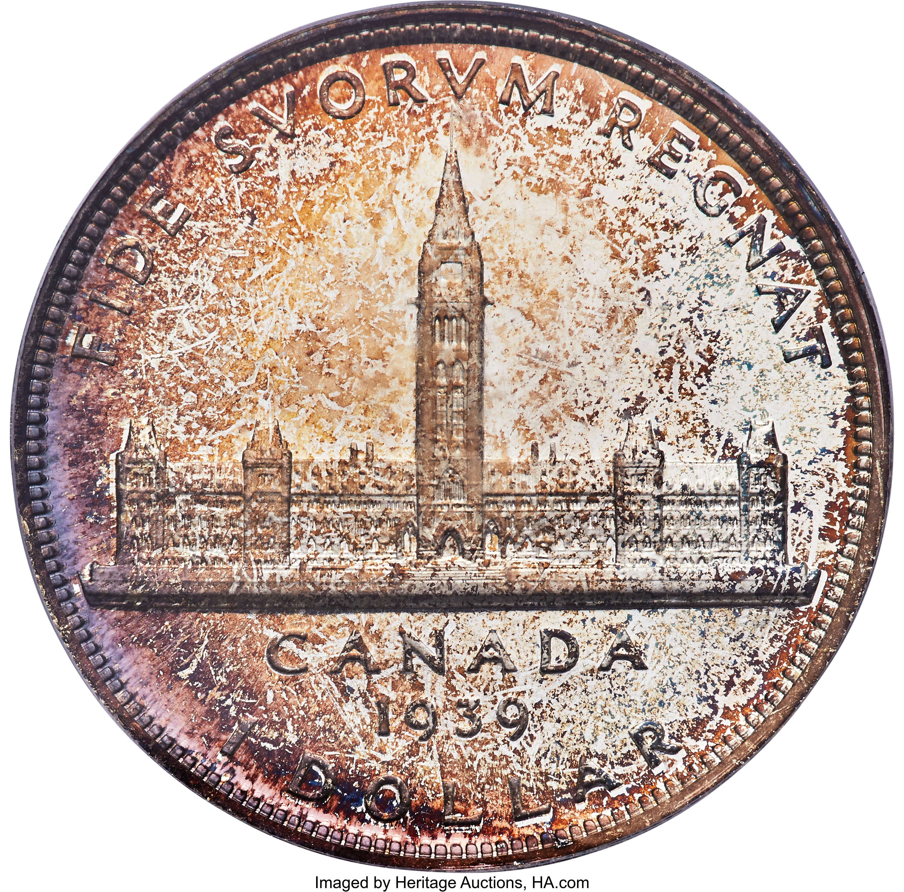 1939 S$1  Royal Visit , Matt MS67 thumbnail 4