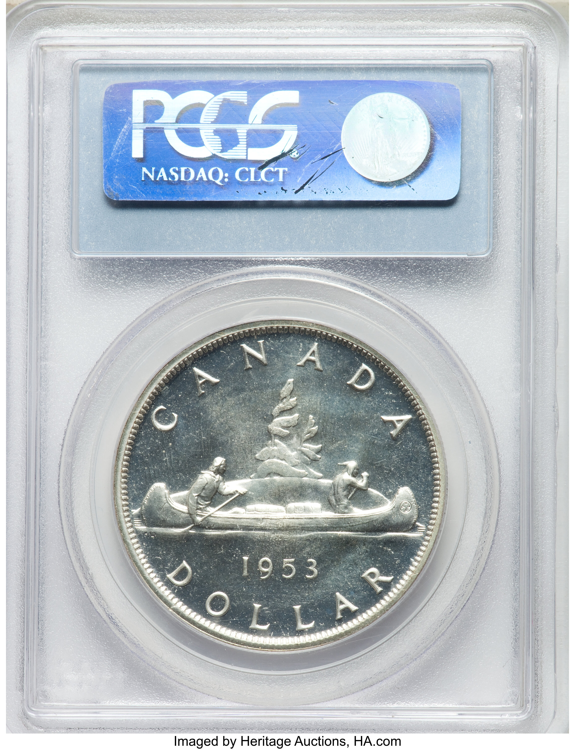 1953 S$1  Strap PL MS67 thumbnail 3