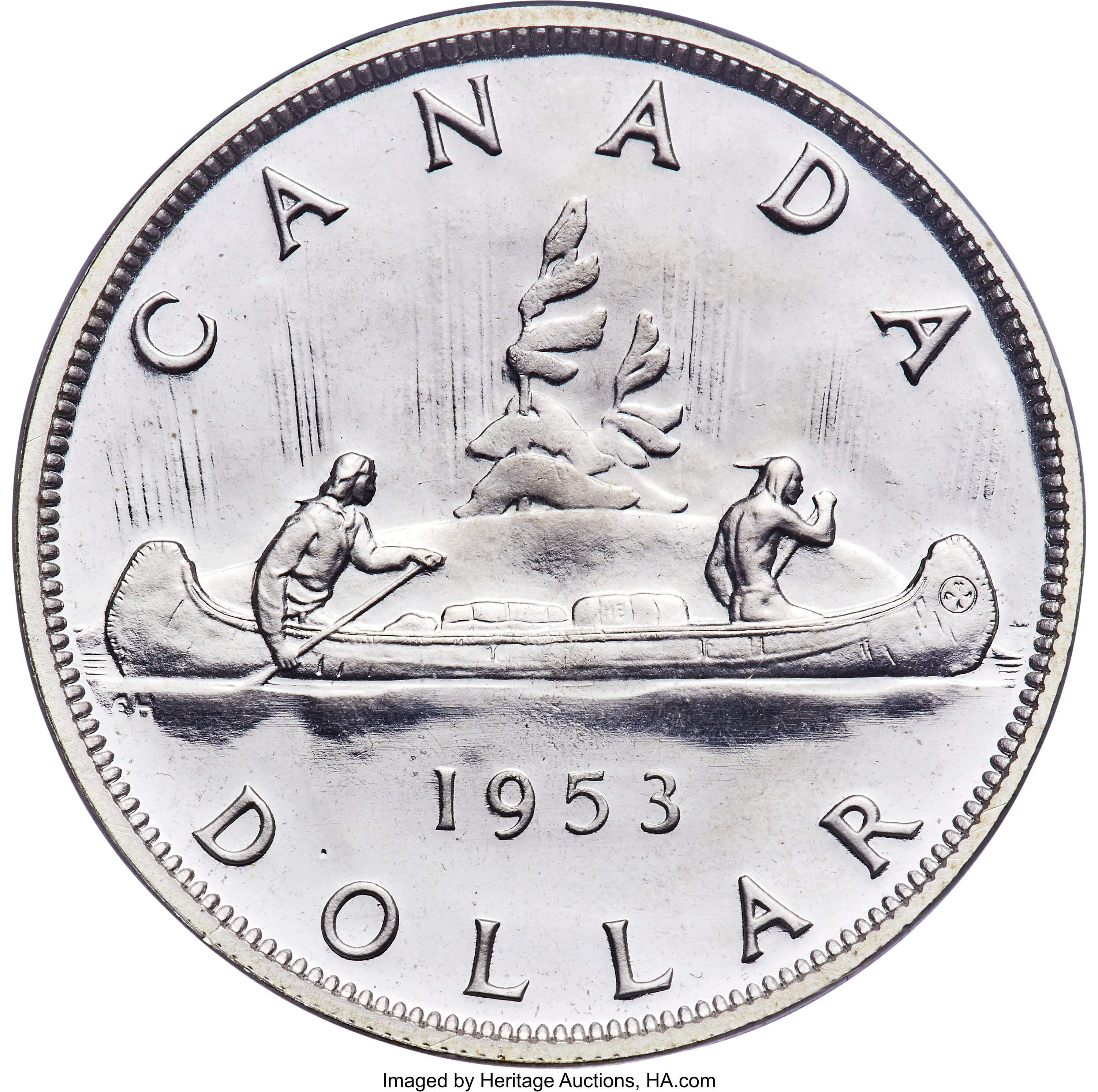 1953 S$1  Strap PL MS67 thumbnail 4