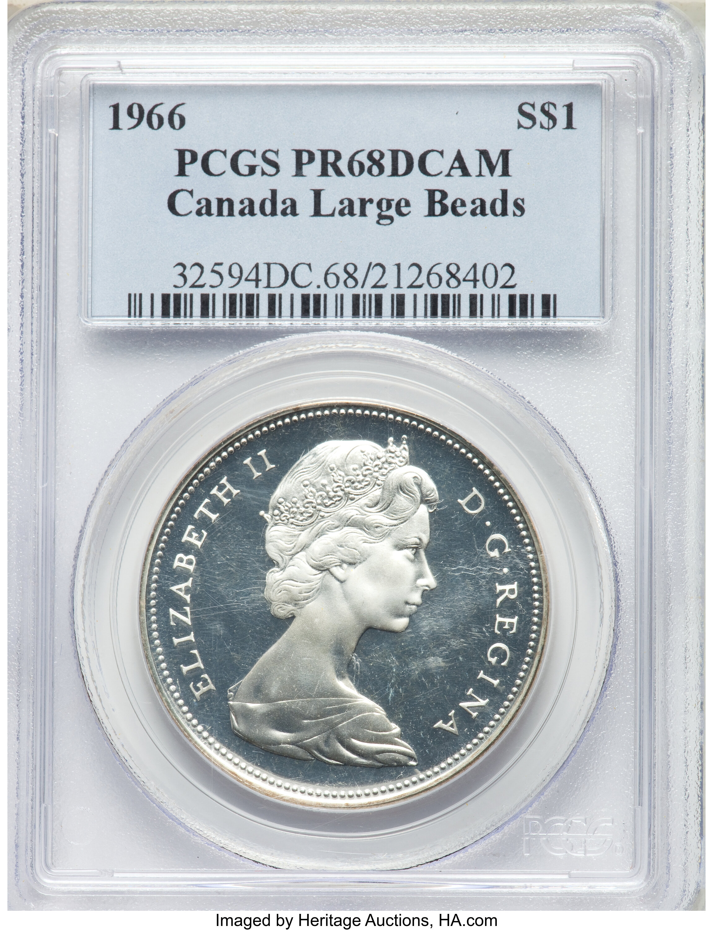 1966 S$1  Large Beads PR63 thumbnail 6
