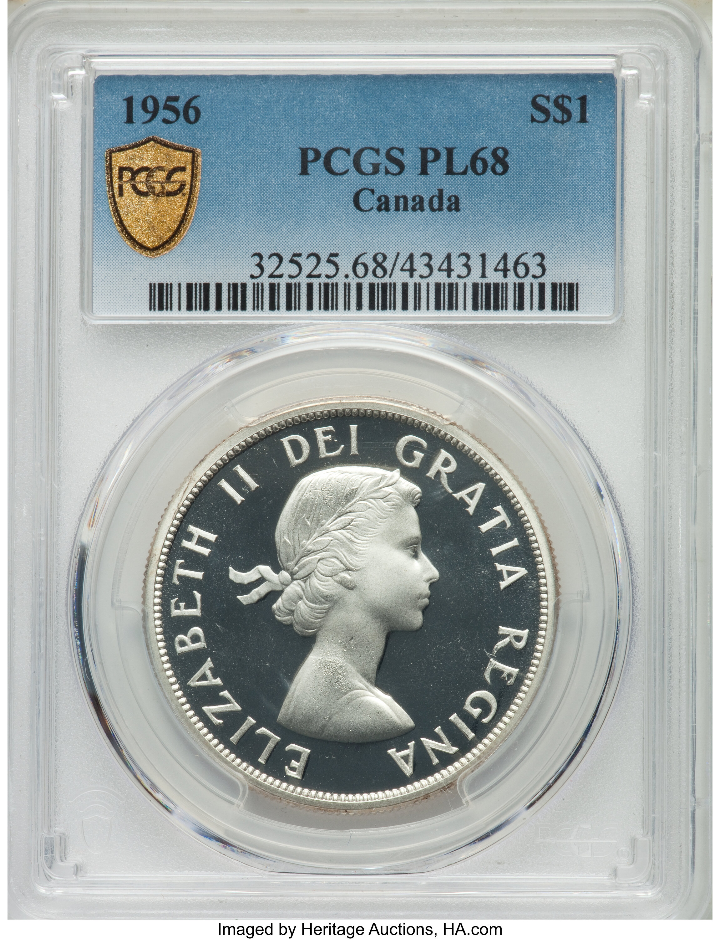 1956 S$1  PL MS68 thumbnail 2