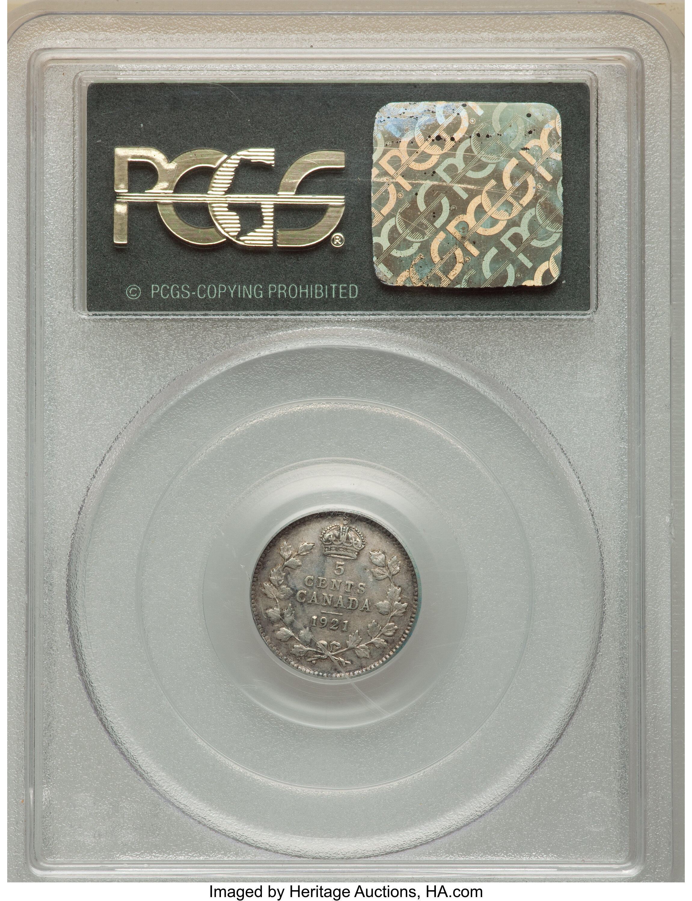 George V 5c Silver, 1911-1921 [Type] VF35 thumbnail 3