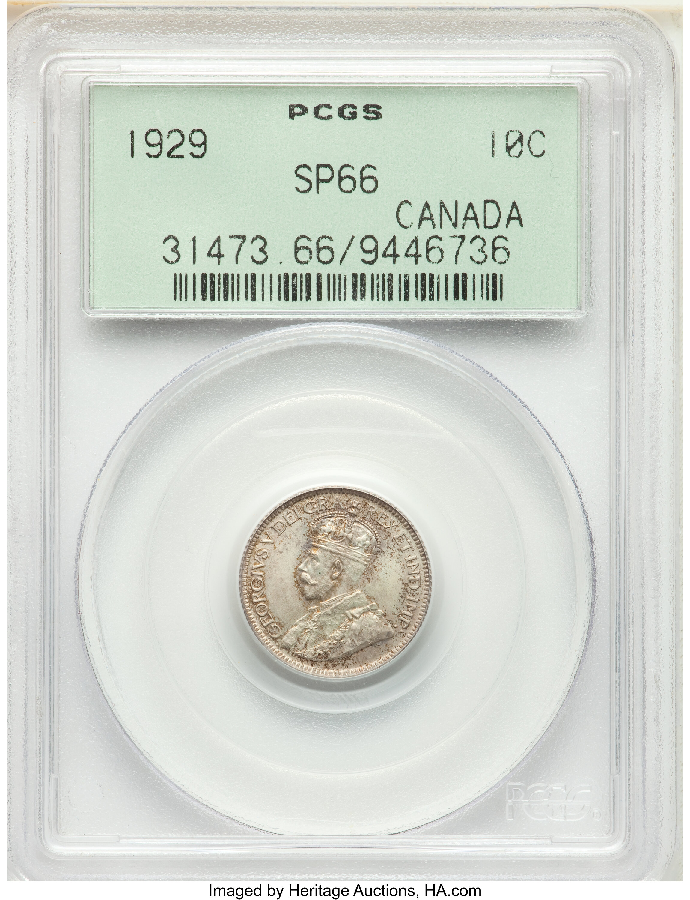 1929 10c MS60 thumbnail 2