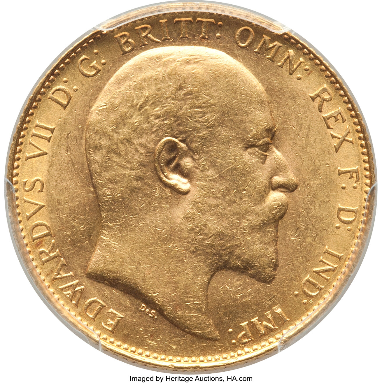 Canada: Edward VII gold Sovereign 1910-C MS62 PCGS,...