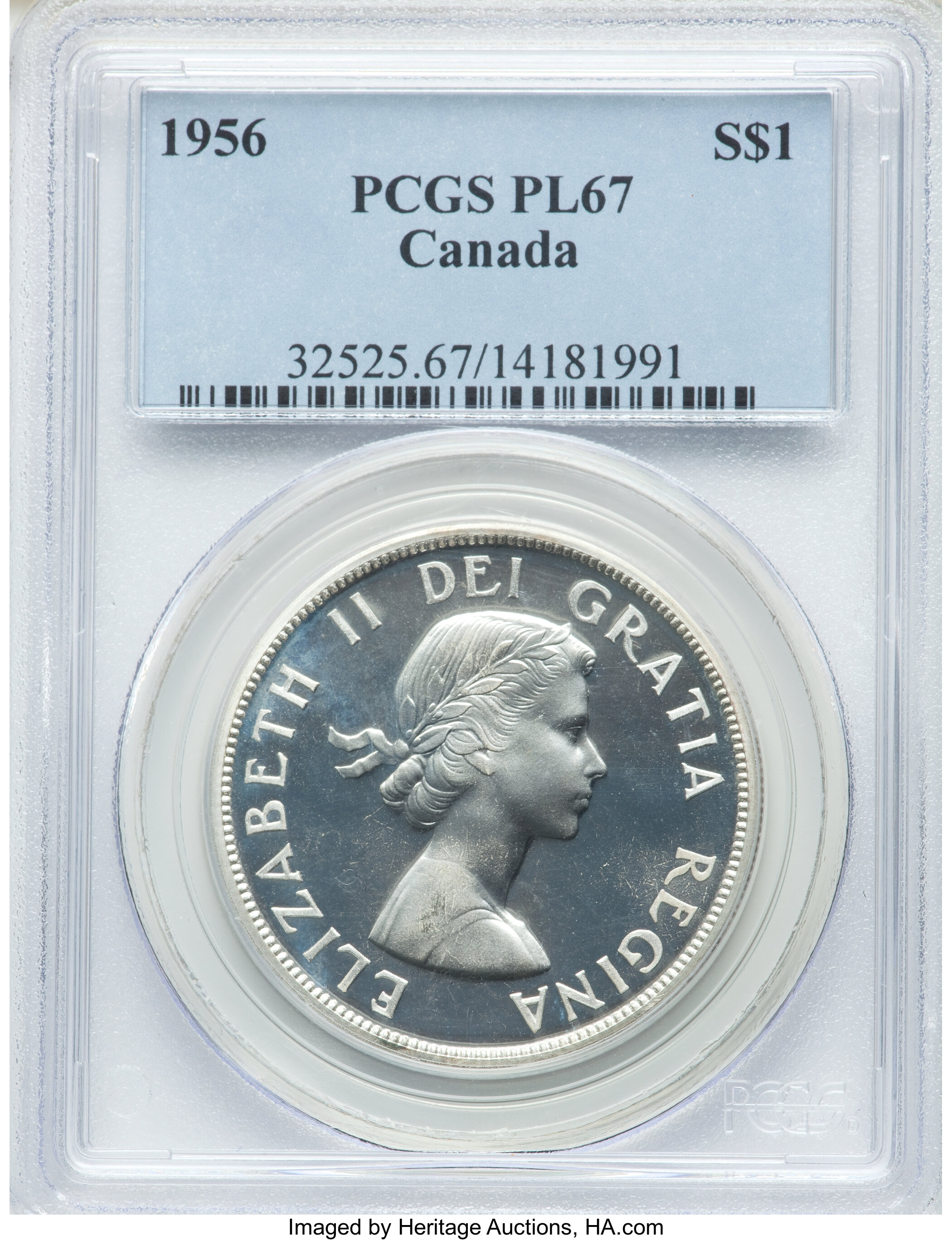 1956 S$1  PL MS67 thumbnail 4